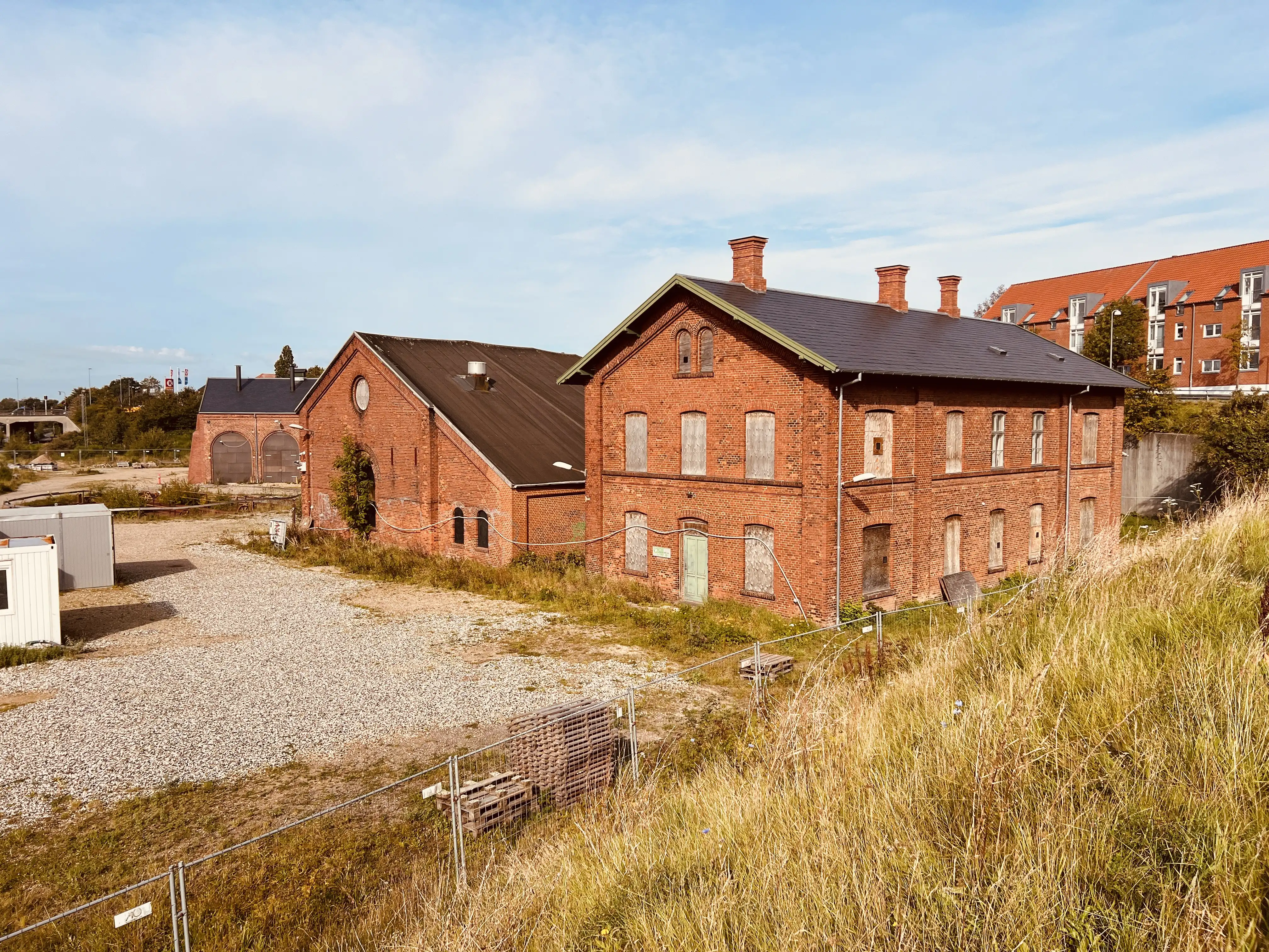 Billede af Viborg Stations remise.