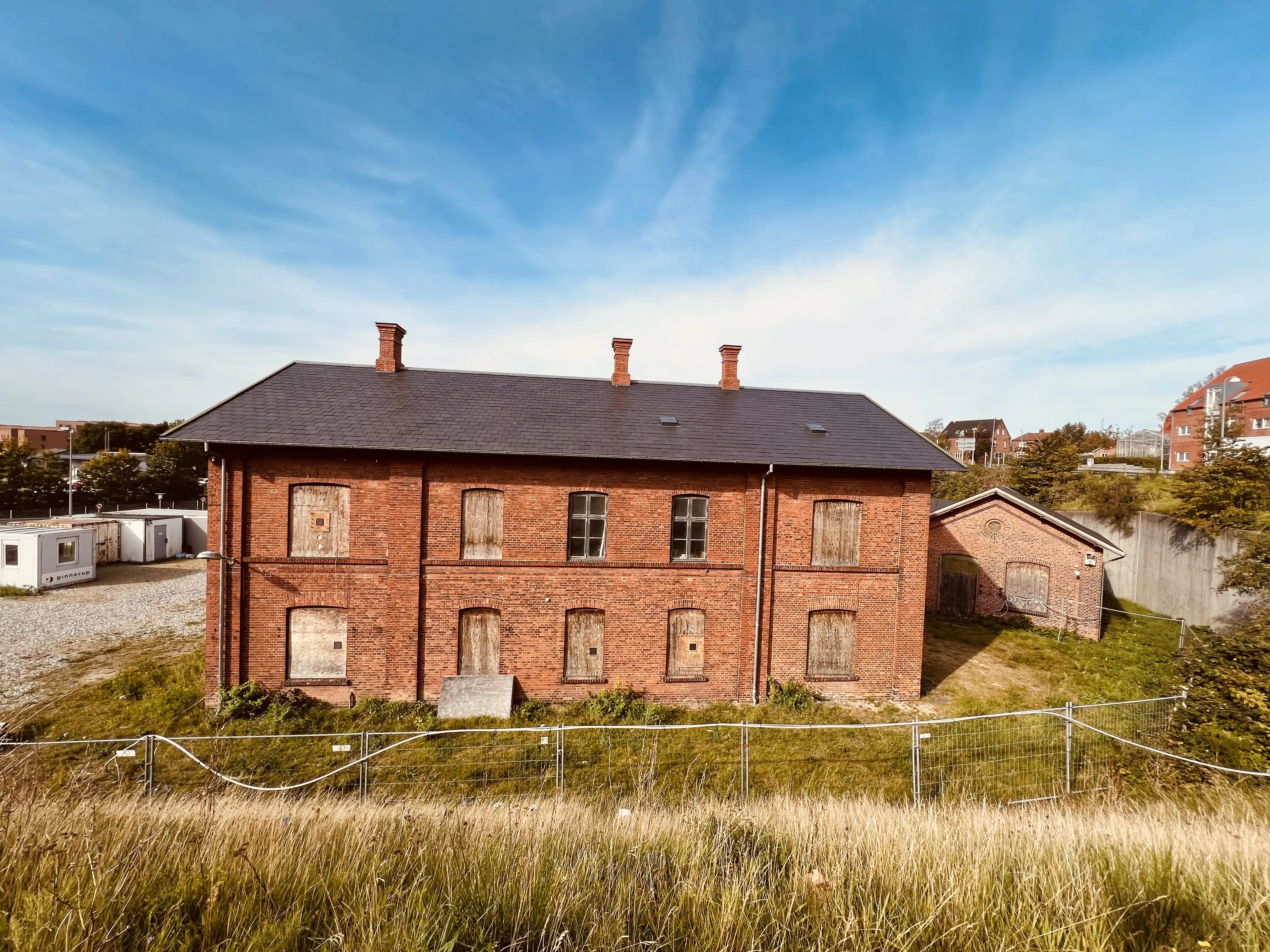 Billede af Viborg Stations remise.