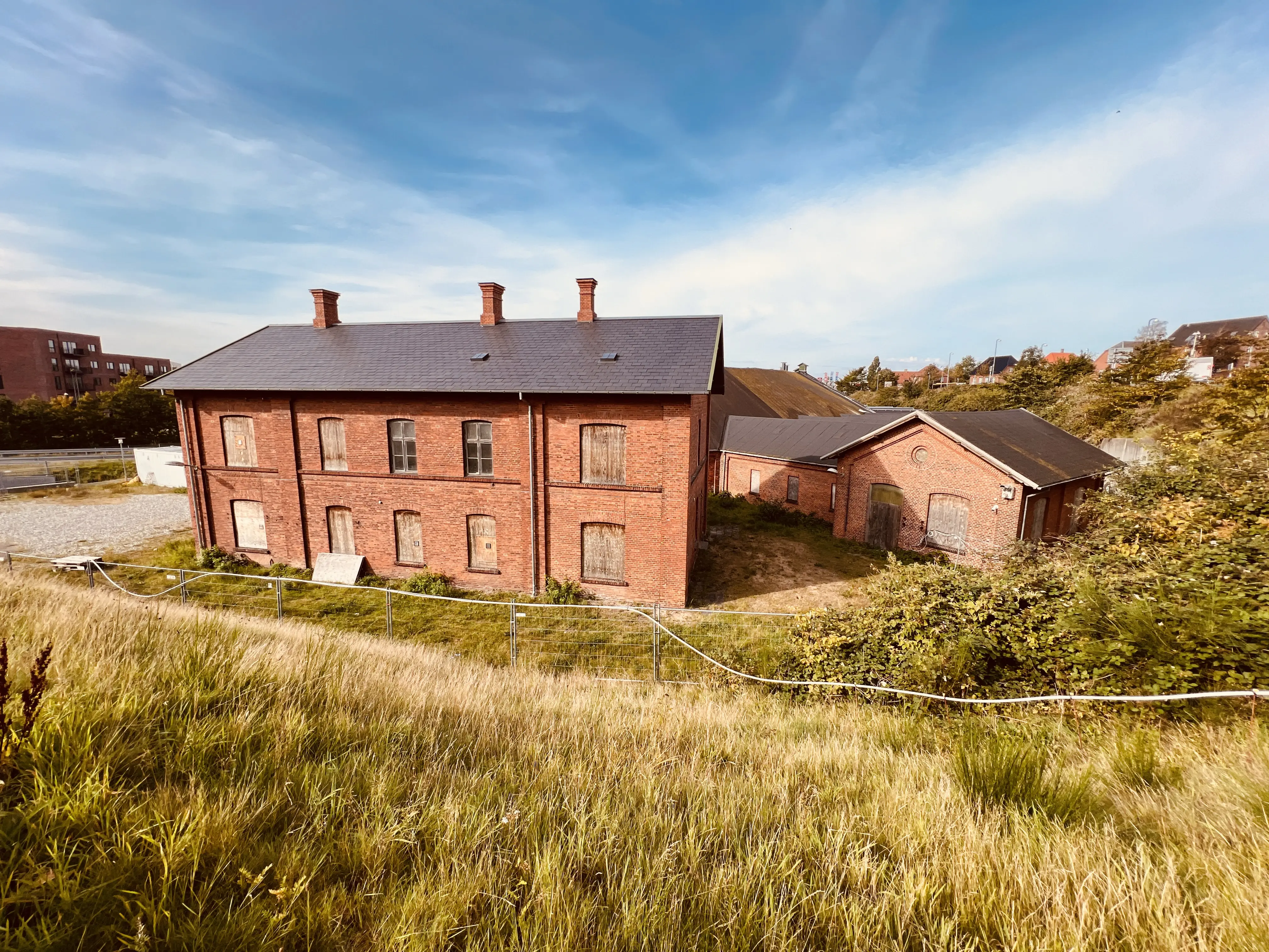 Billede af Viborg Stations remise.