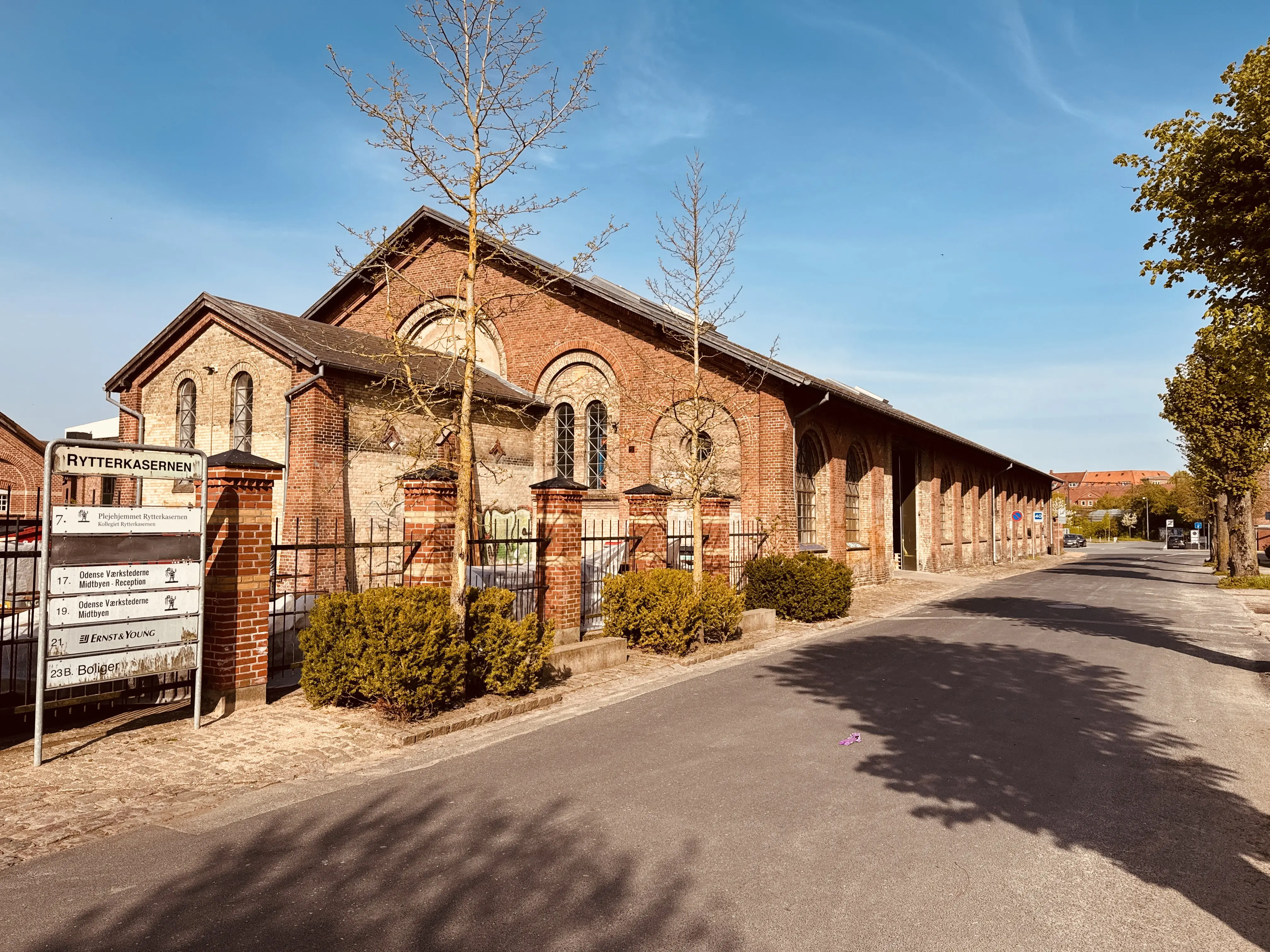 Billede af den nedlagte Triangel fabrik i Odense.