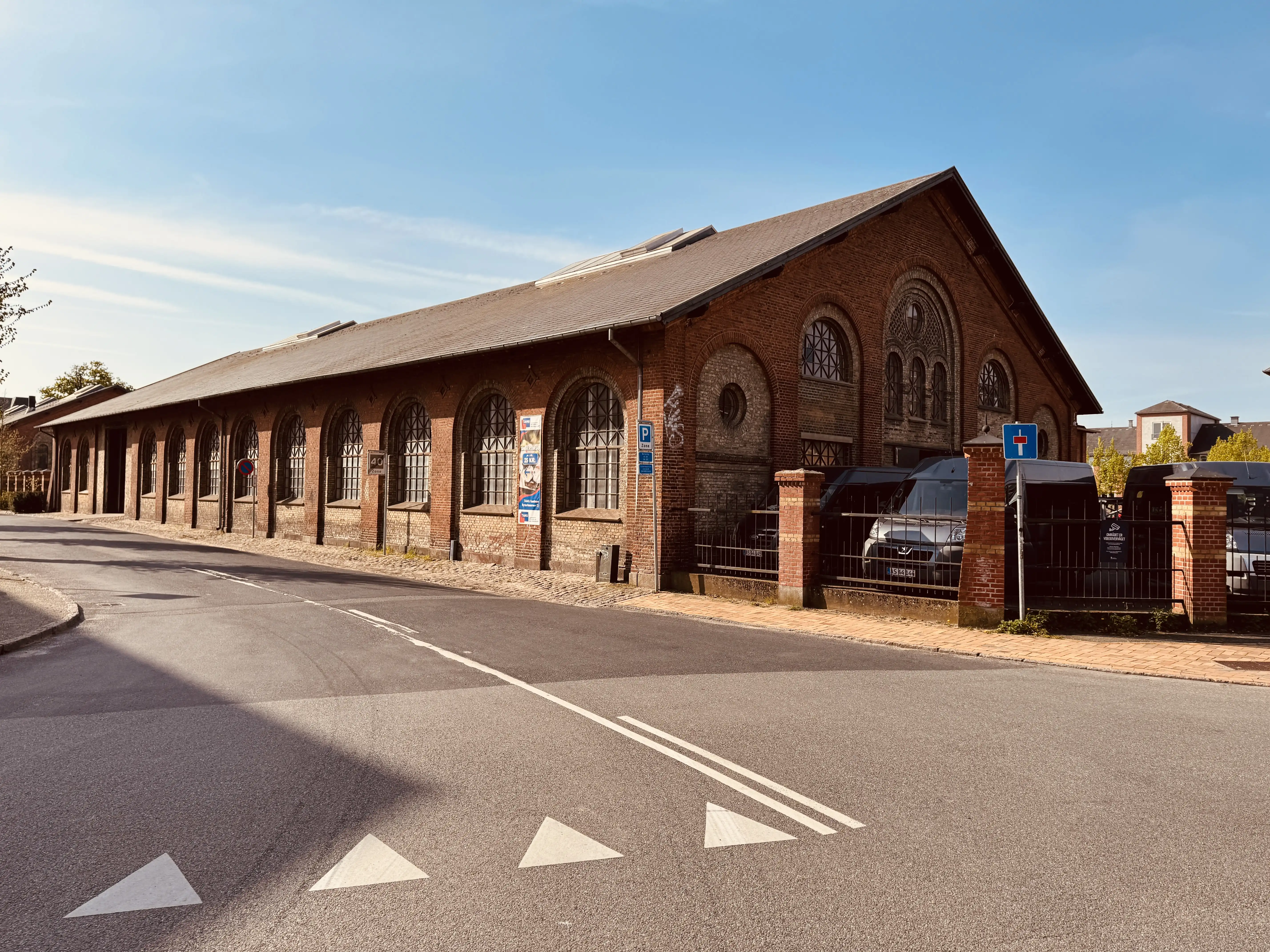 Billede af den nedlagte Triangel fabrik i Odense.