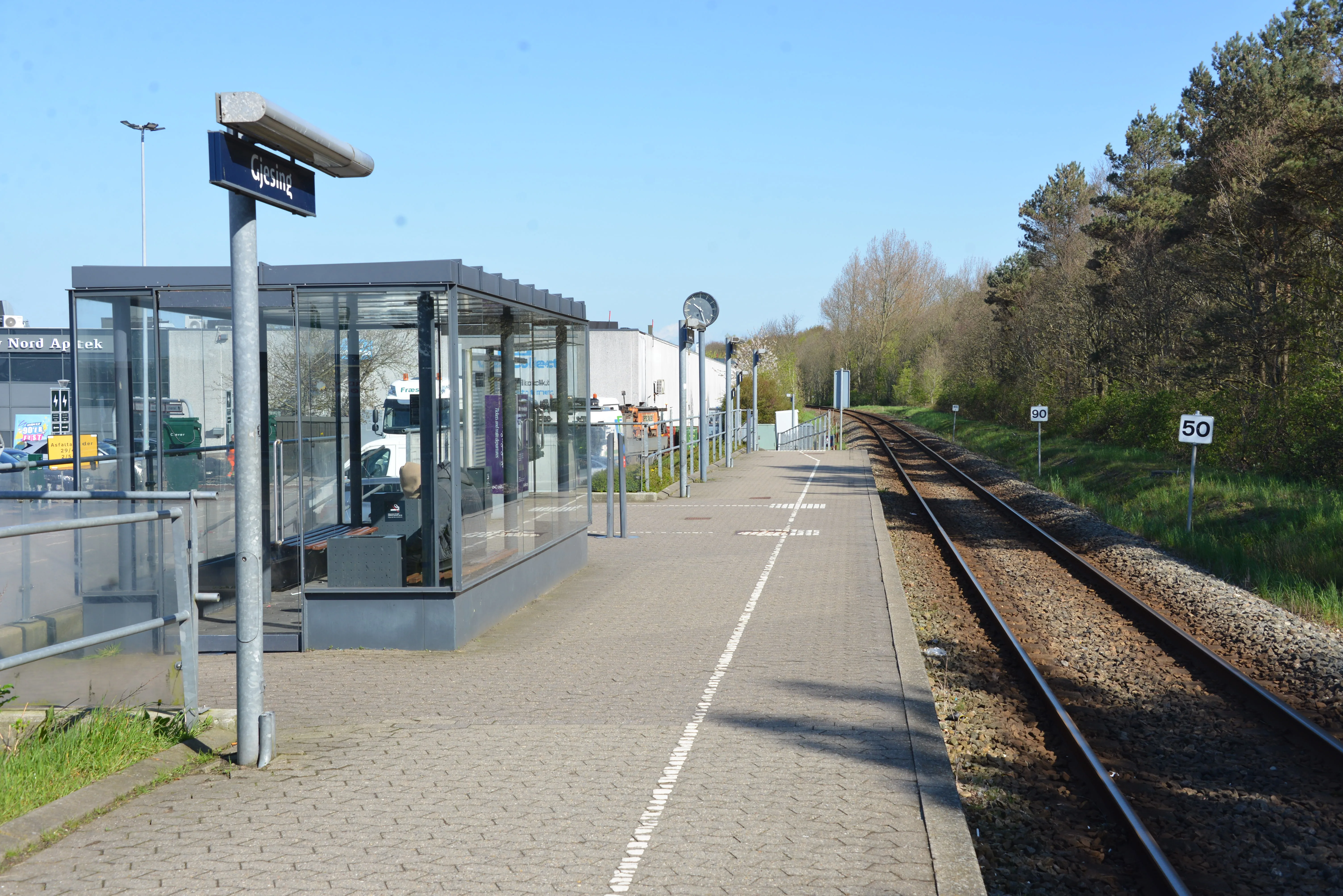 Billede af Gjesing Trinbræt. Billede af Gjesing Trinbræt.