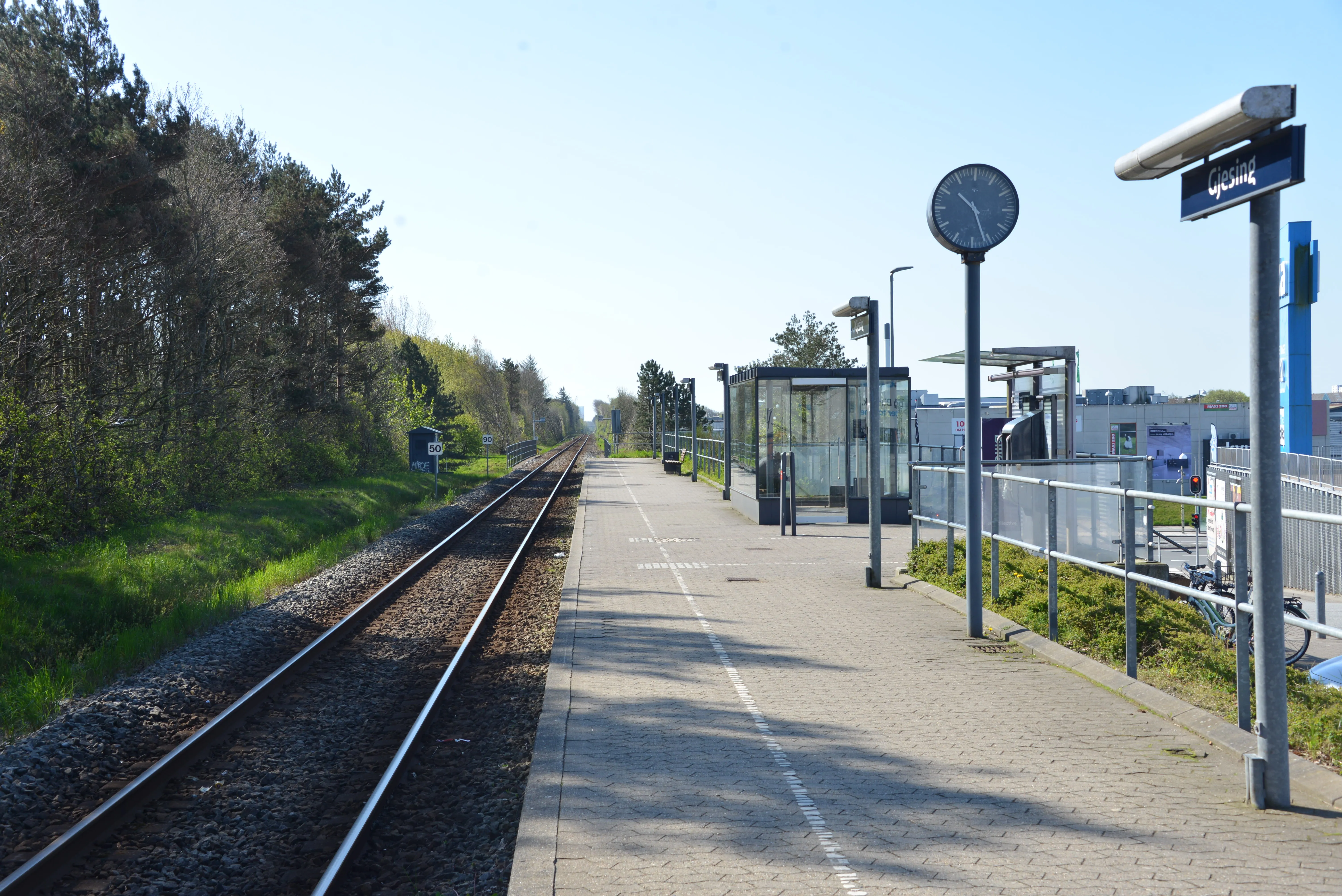 Billede af Gjesing Trinbræt. Billede af Gjesing Trinbræt.