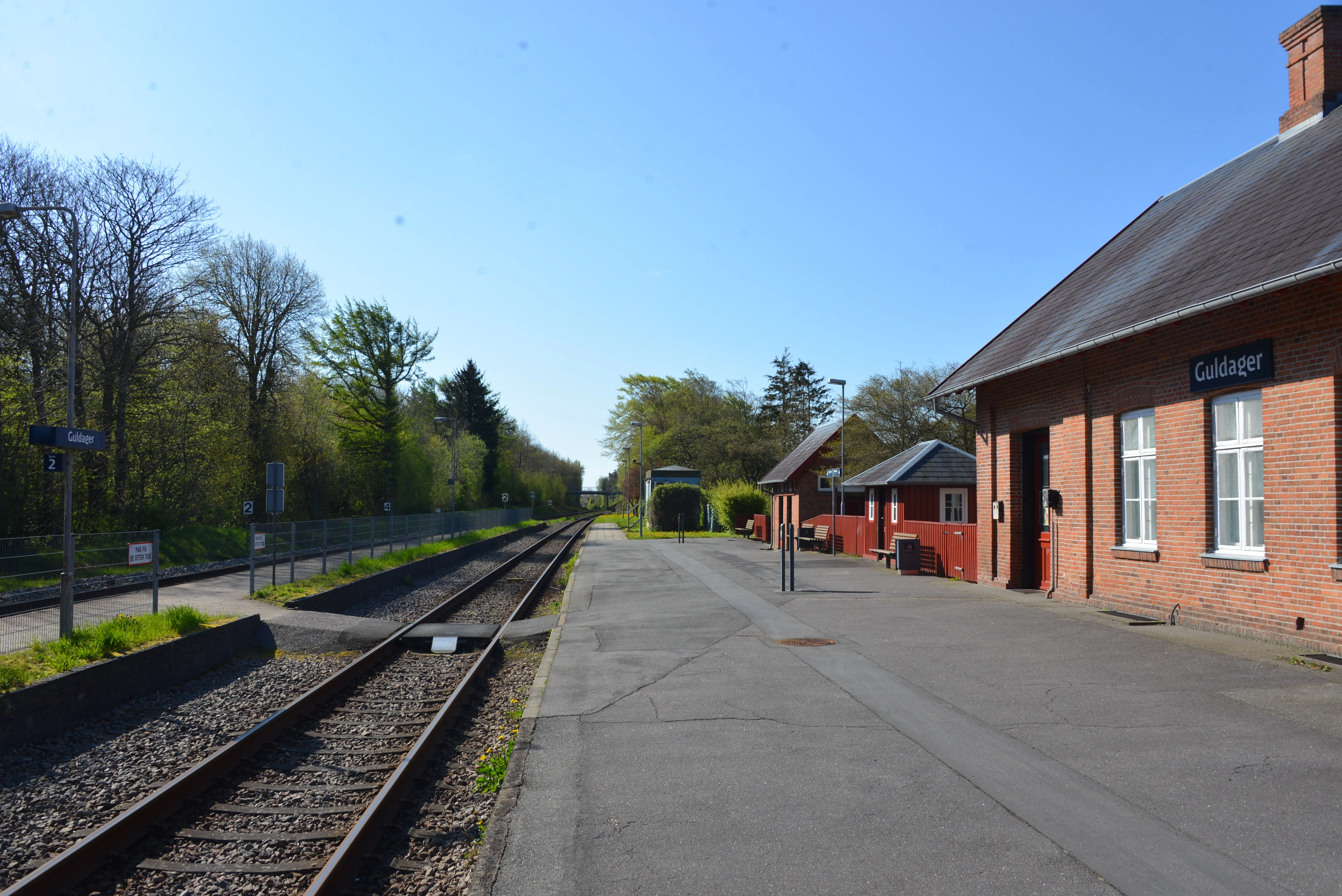 Billede af Guldager Station. Billede af Guldager Station.