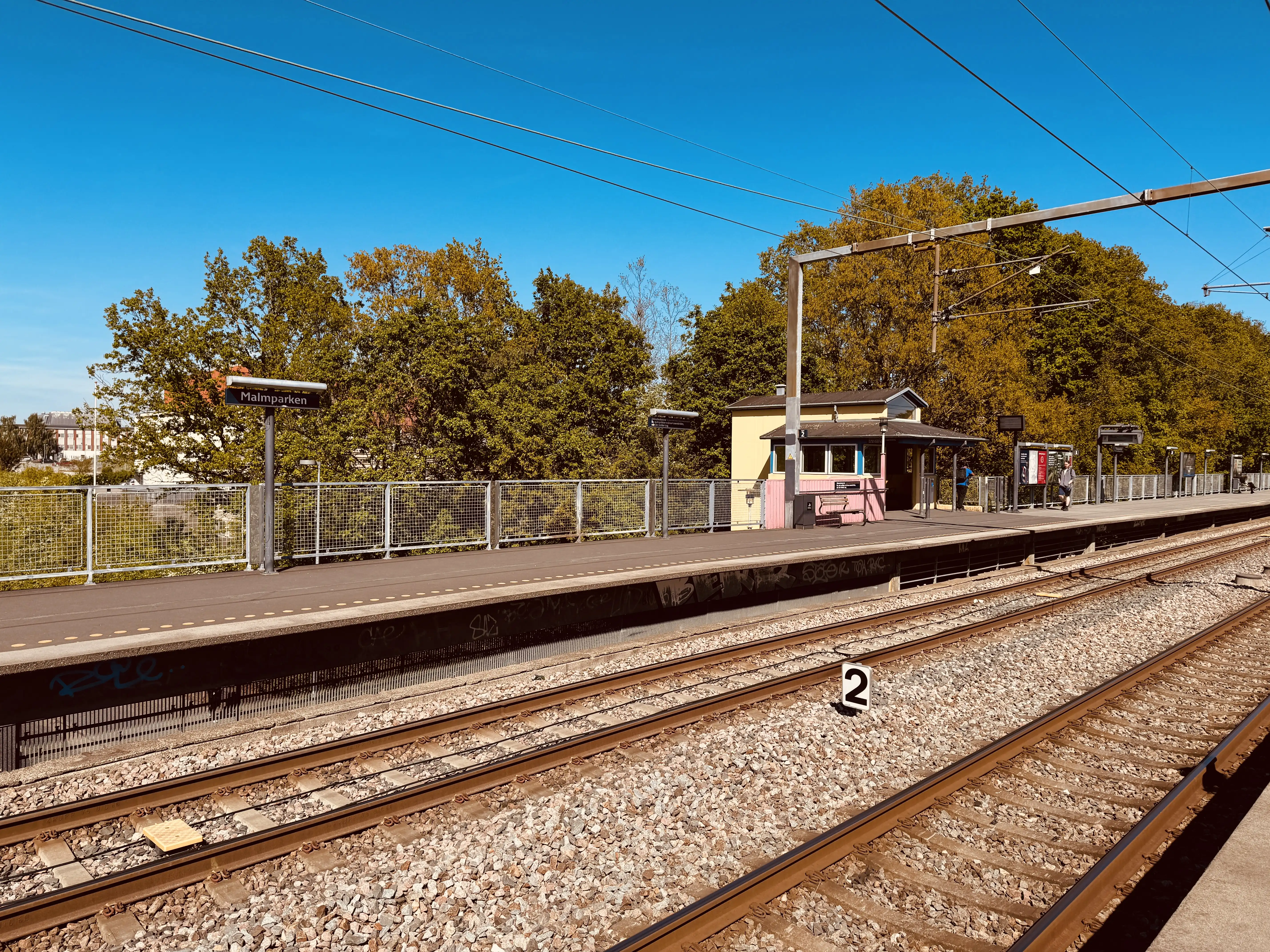 Billede af Malmparken S-togstrinbræt. Billede af Malmparken S-togstrinbræt.