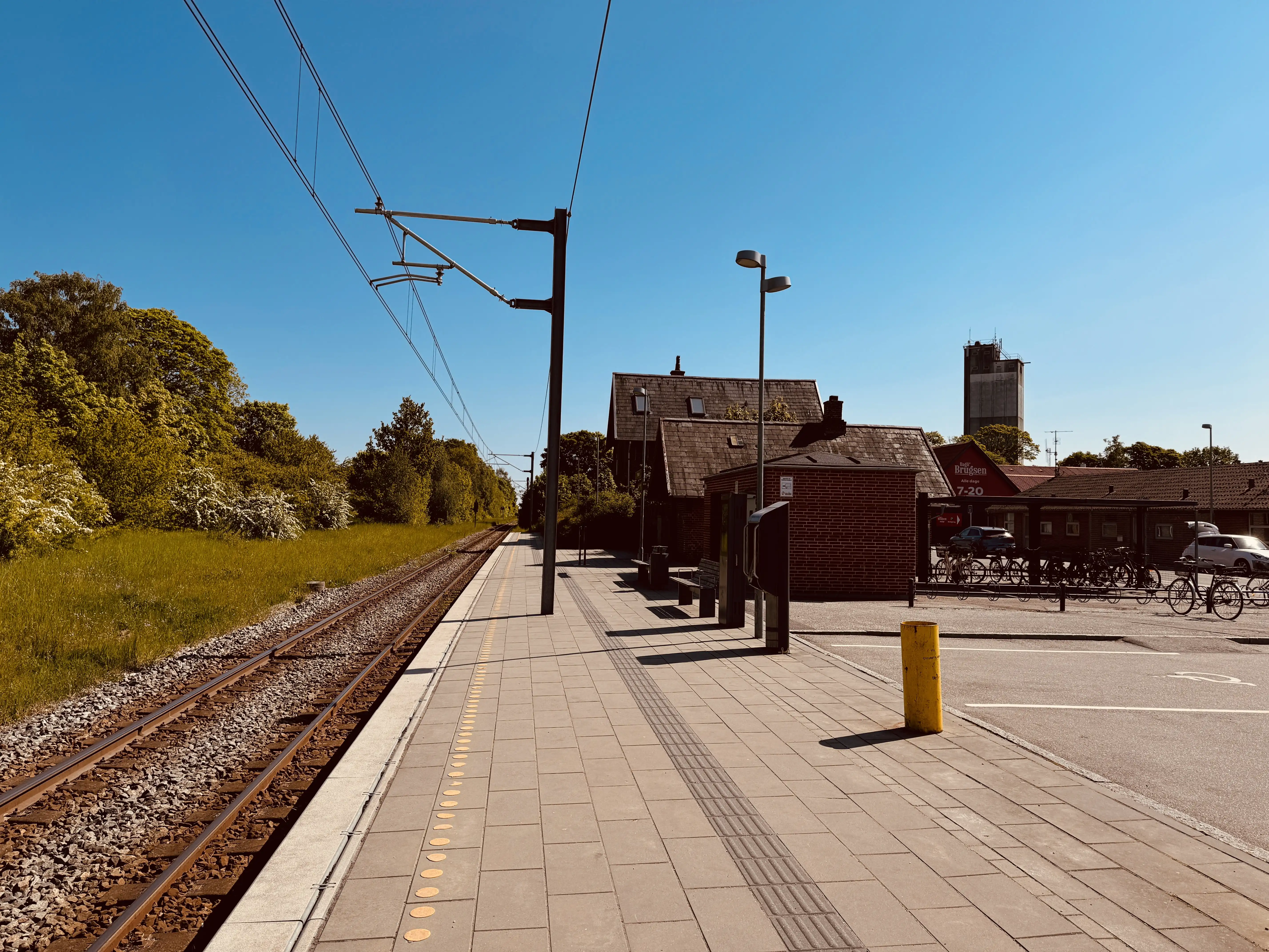 Billede af Mørke Letbanestation.