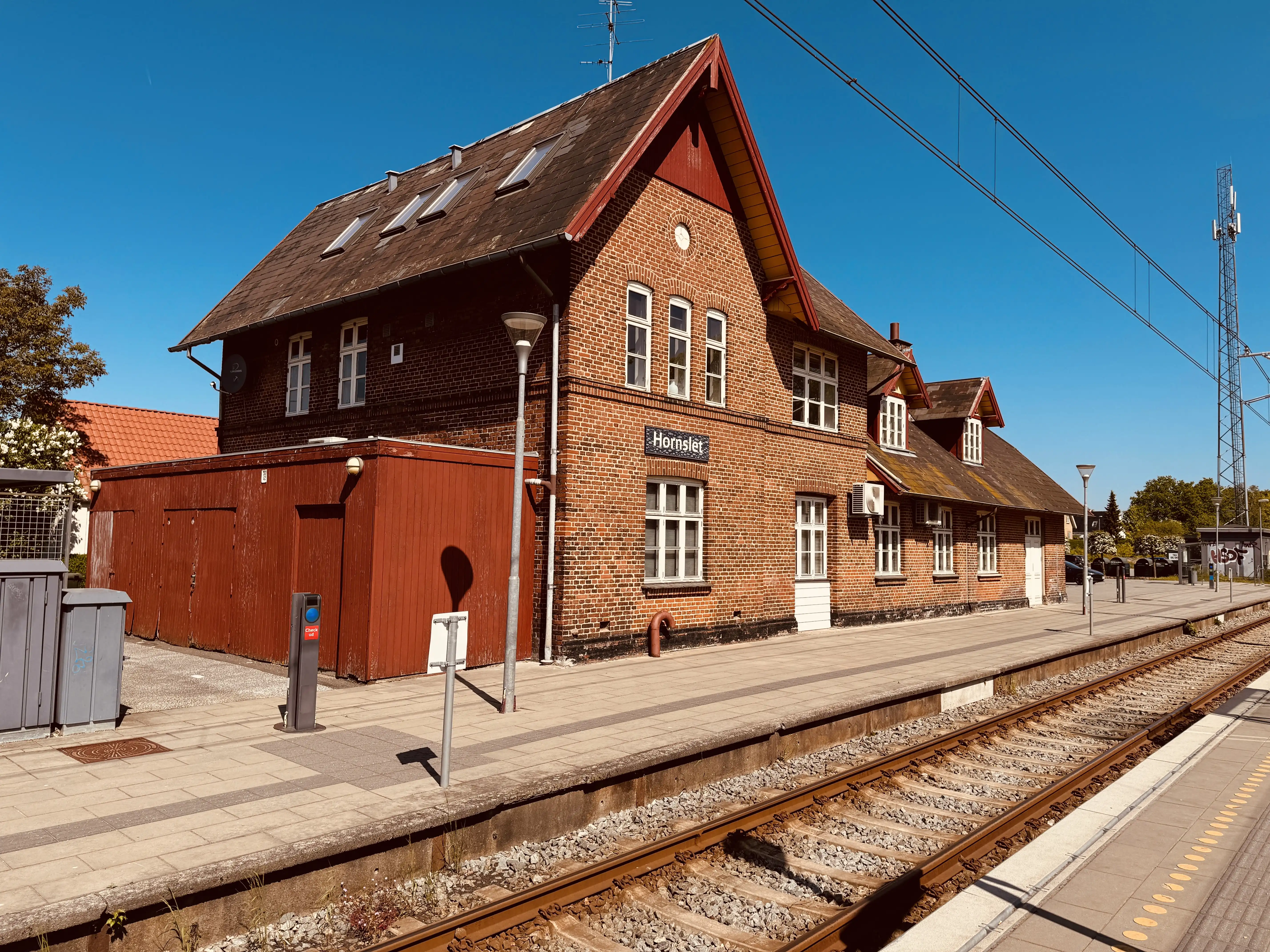 Billede af Hornslet Station.