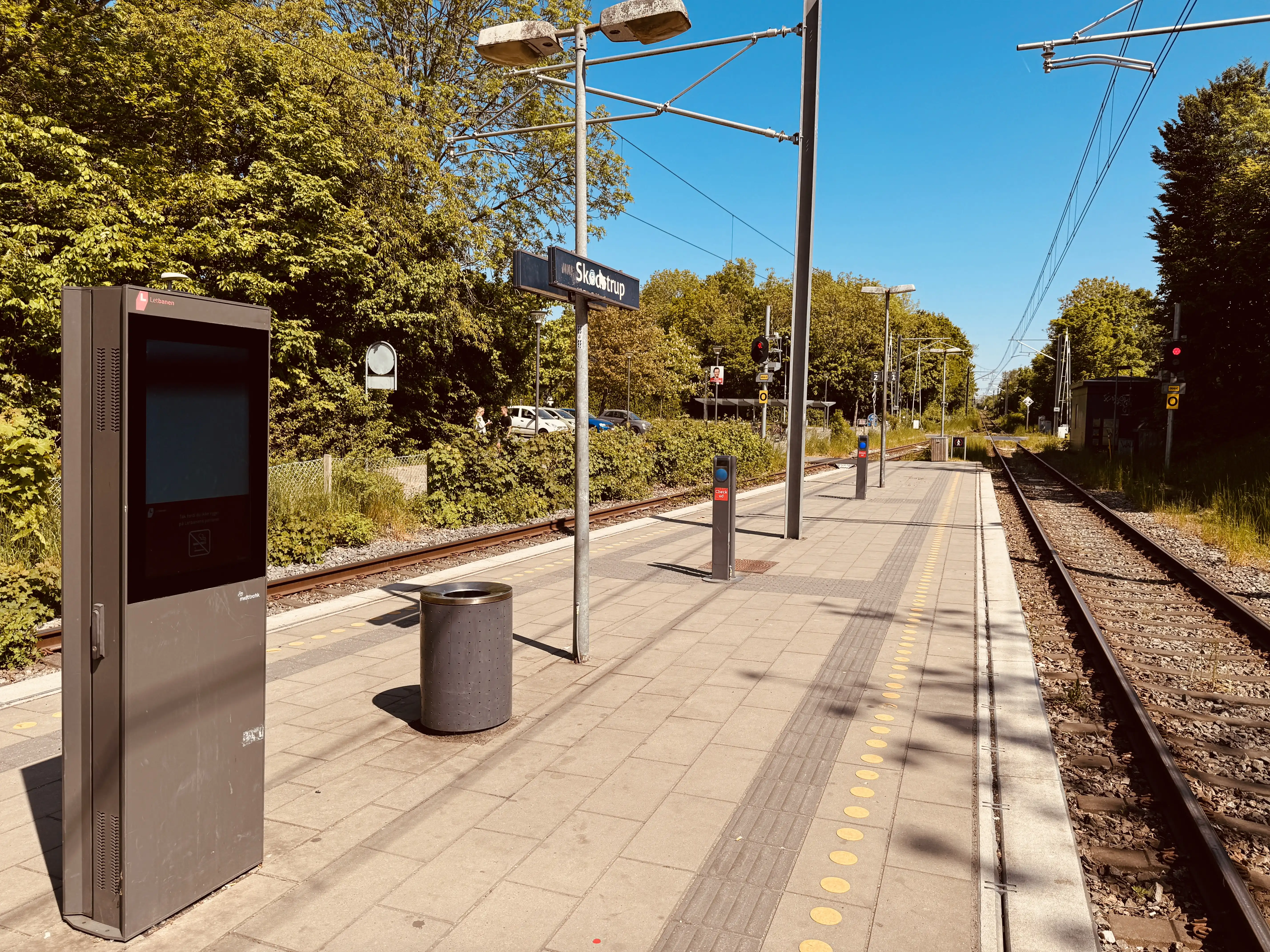 Billede af Skødstrup Letbanestation.