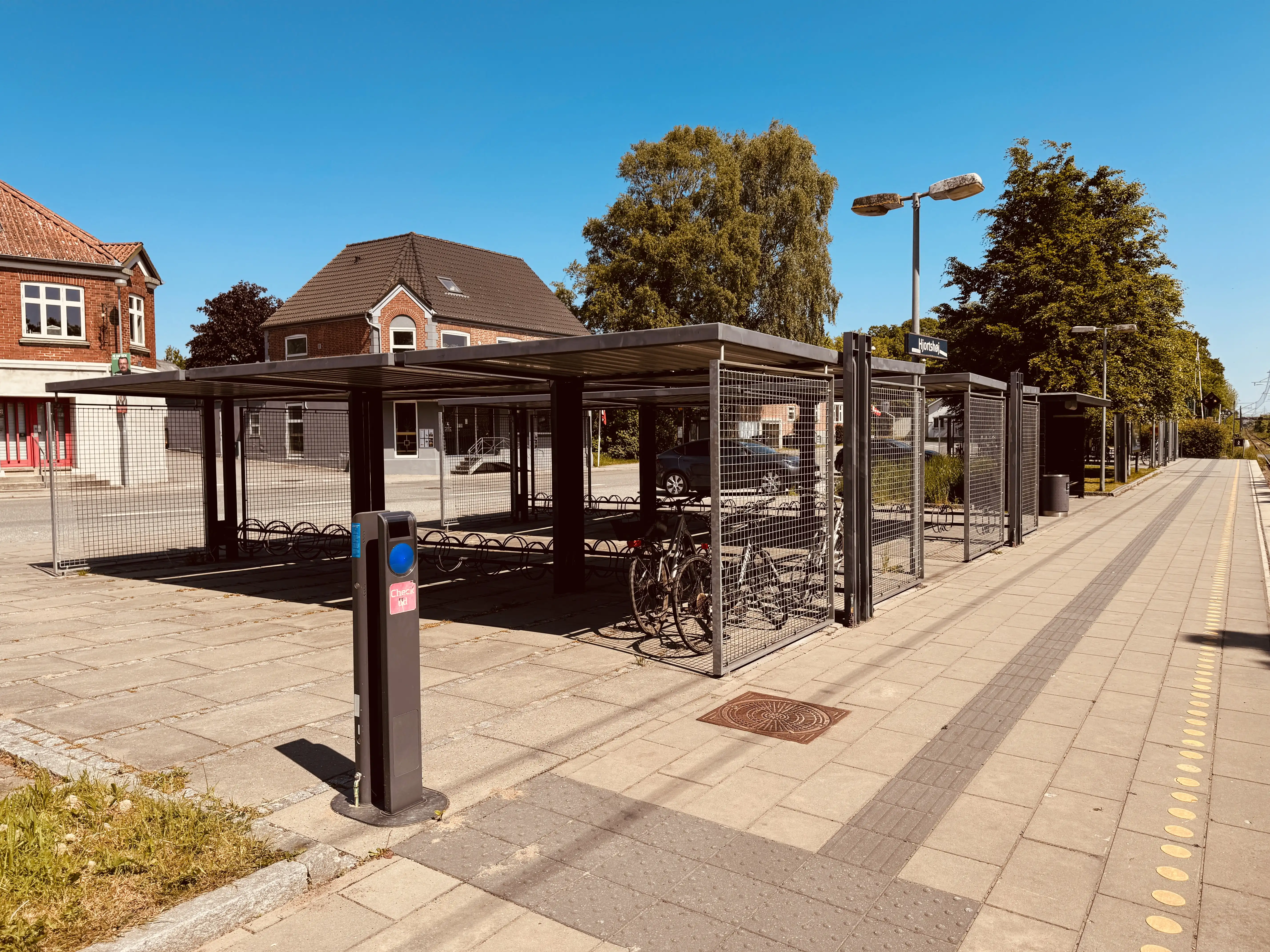 Billede af Hjortshøj Letbanestation.