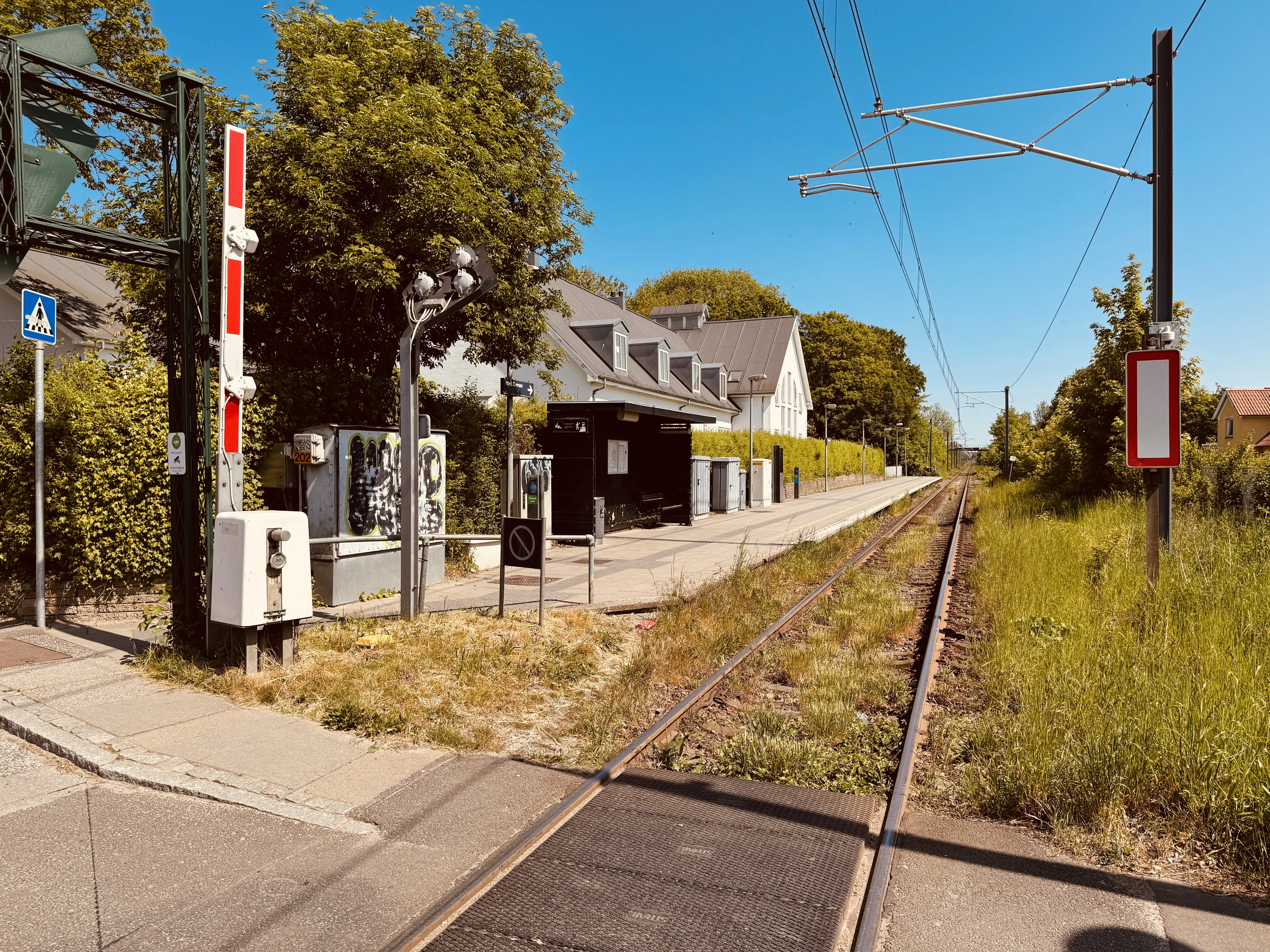 Billede af Hjortshøj Letbanestation.