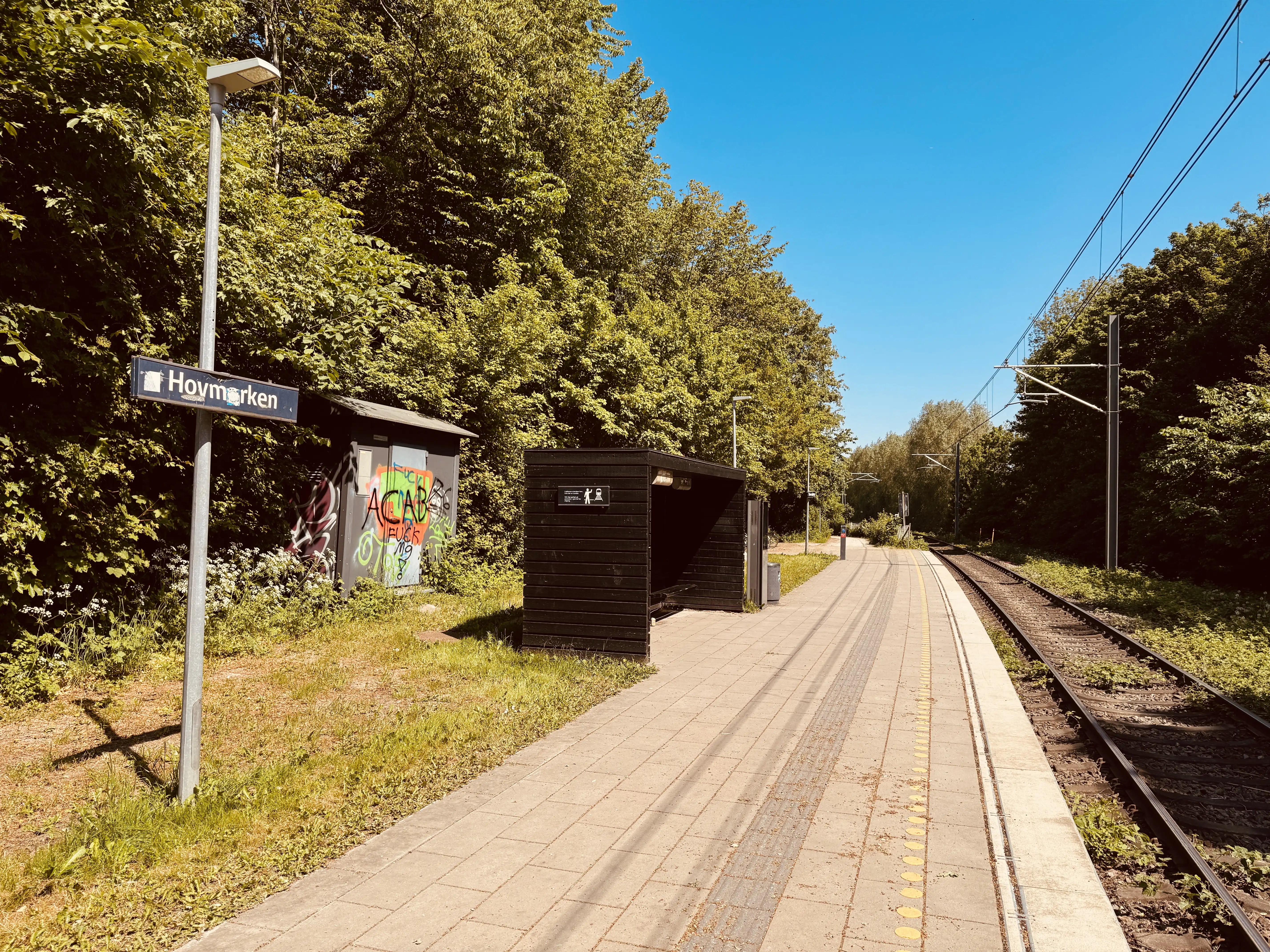 Billede af Hovmarken Letbanestation. Billede af Hovmarken Letbanestation.
