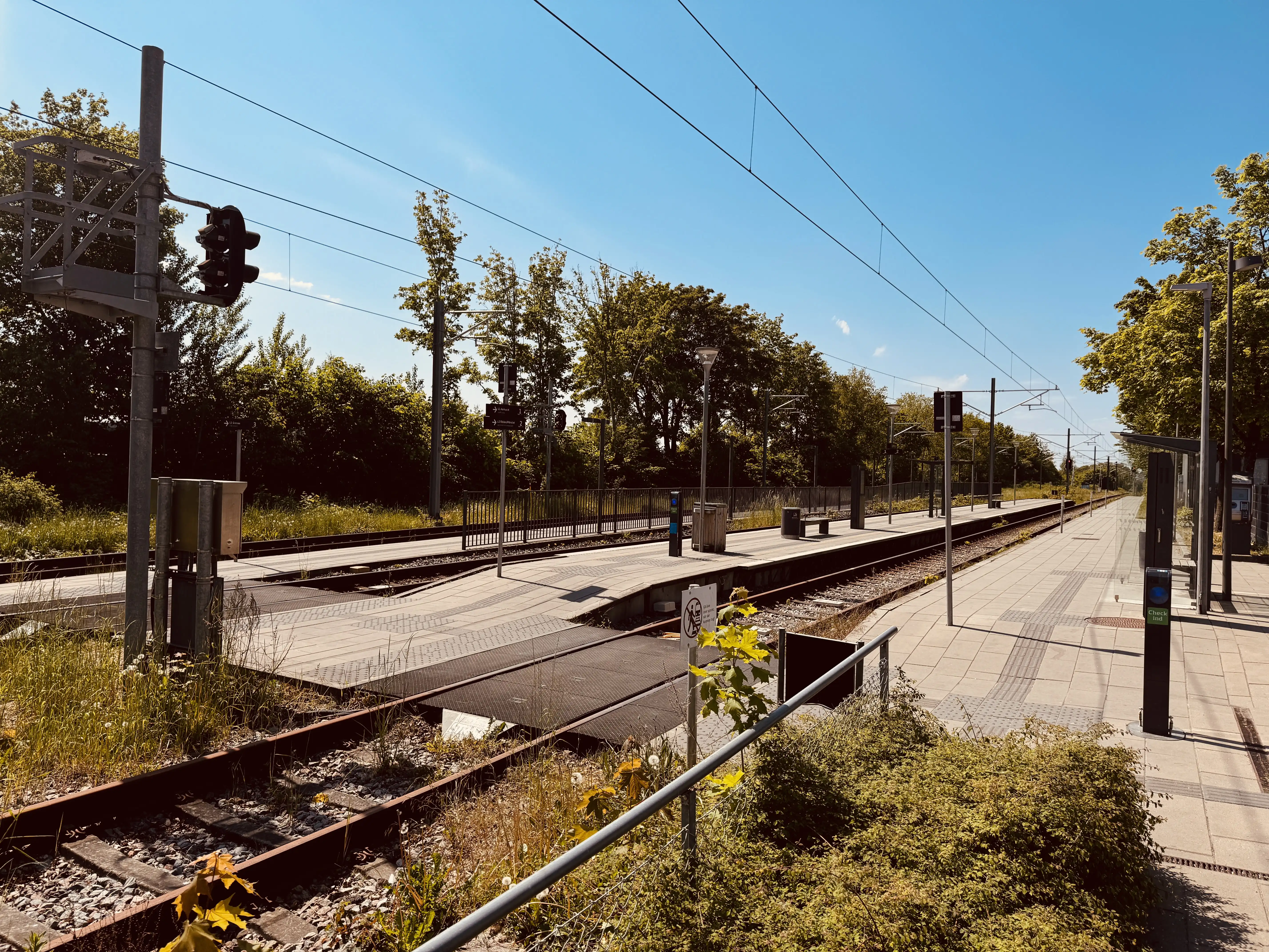 Billede af Lystrup Station - Station er nedrevet, men Lystrup Station har ligget her.