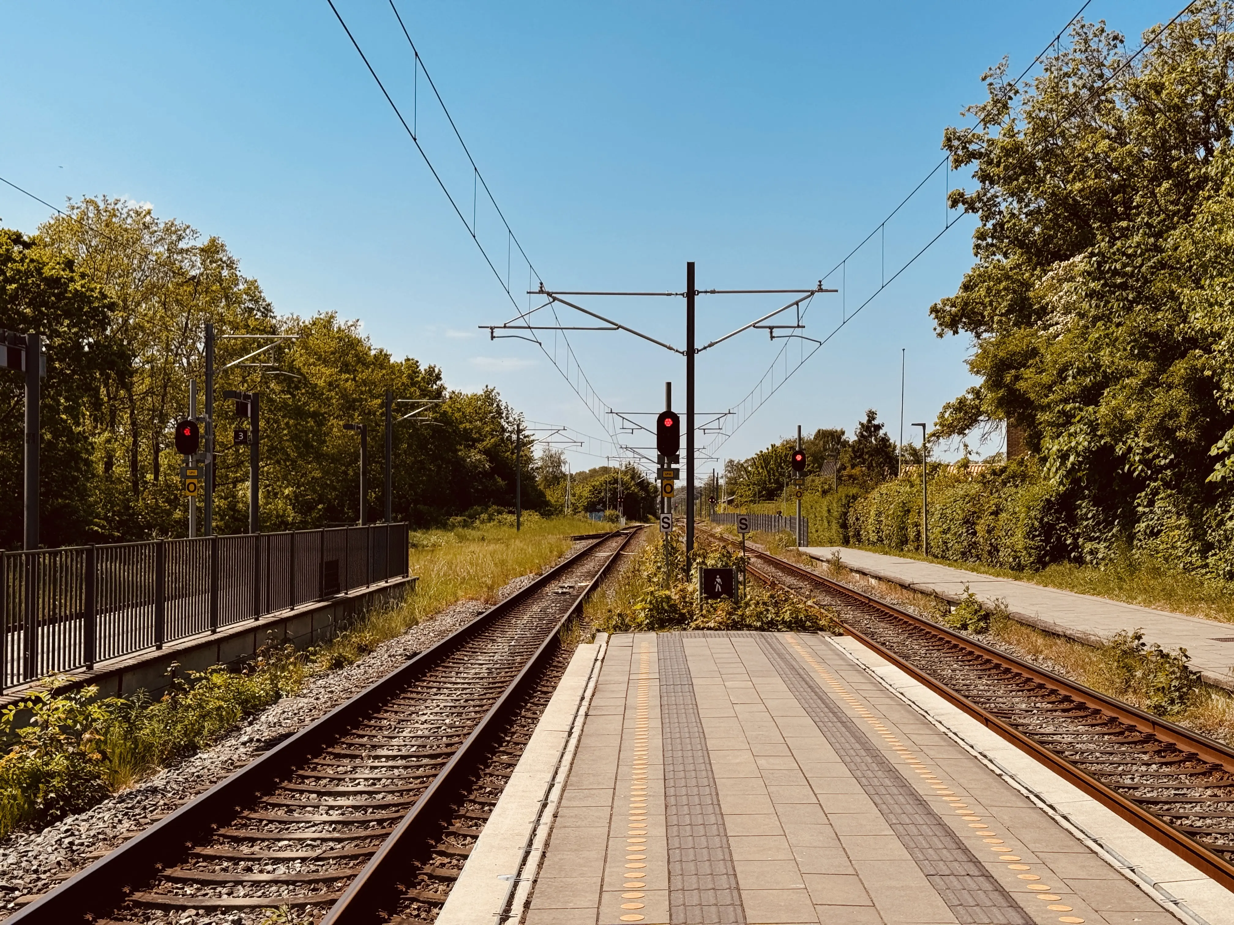 Billede af Lystrup Letbanestation.