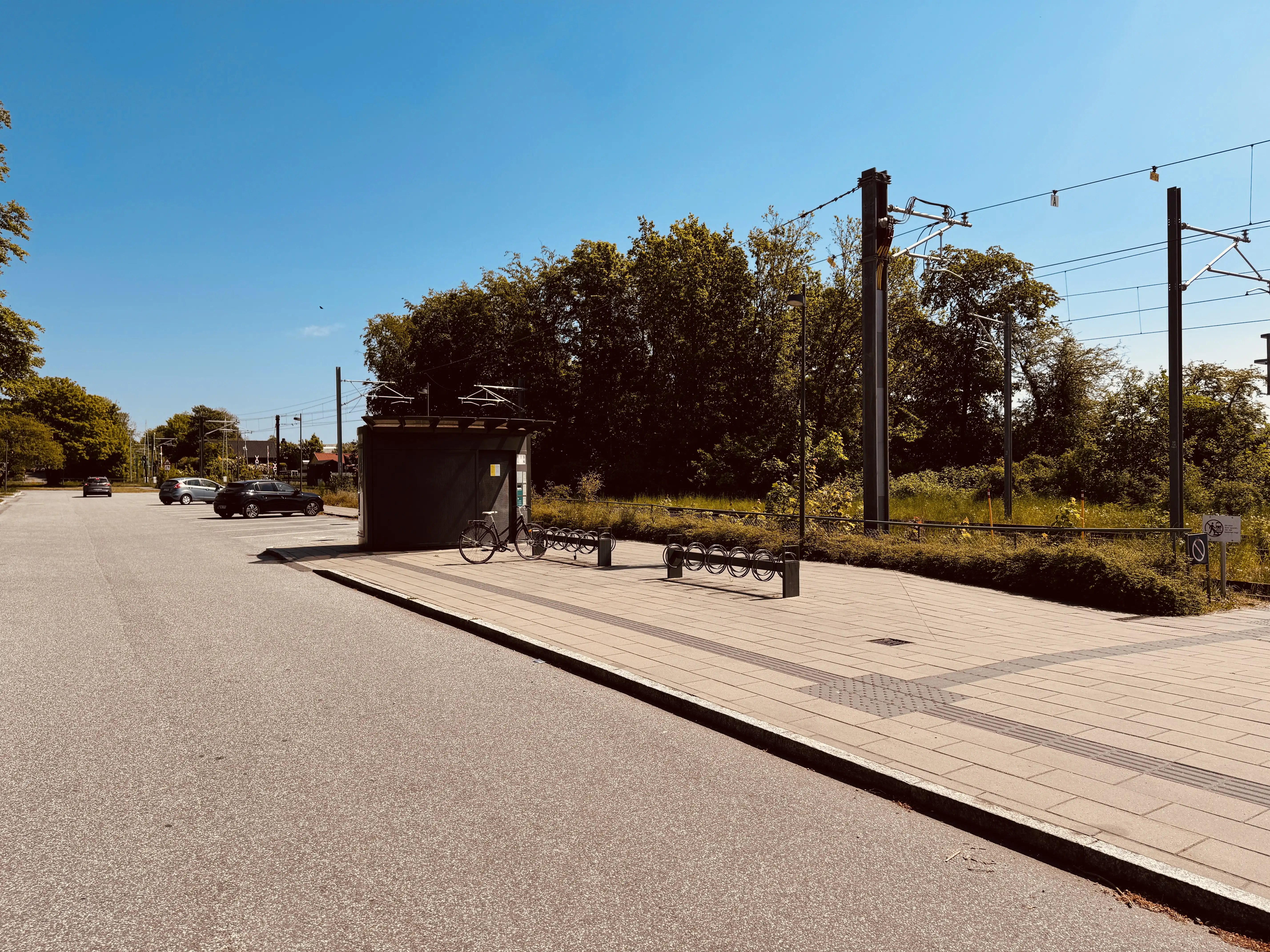 Billede af Lystrup Letbanestation.