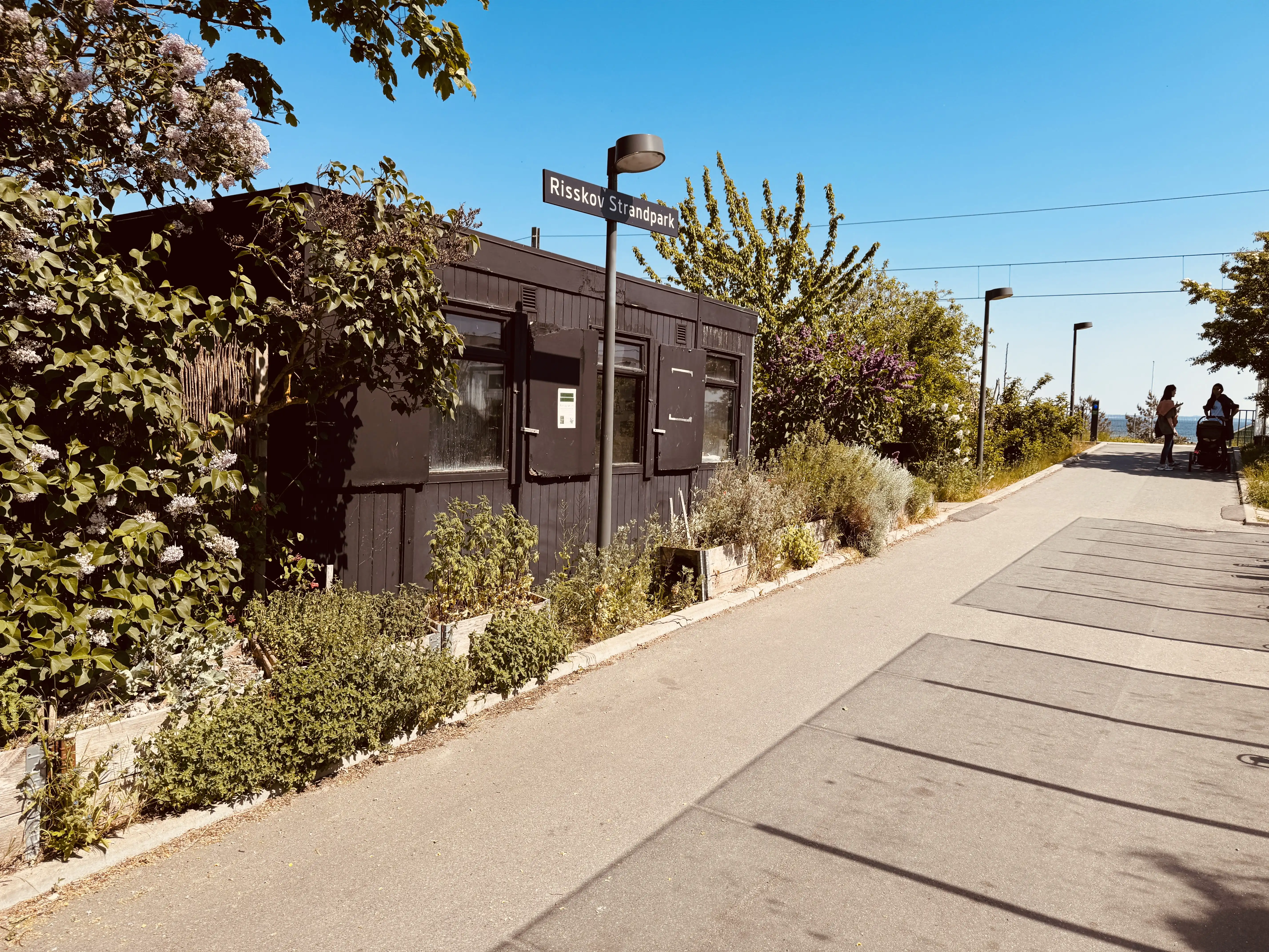Billede af Risskov Strandpark Letbanestation.