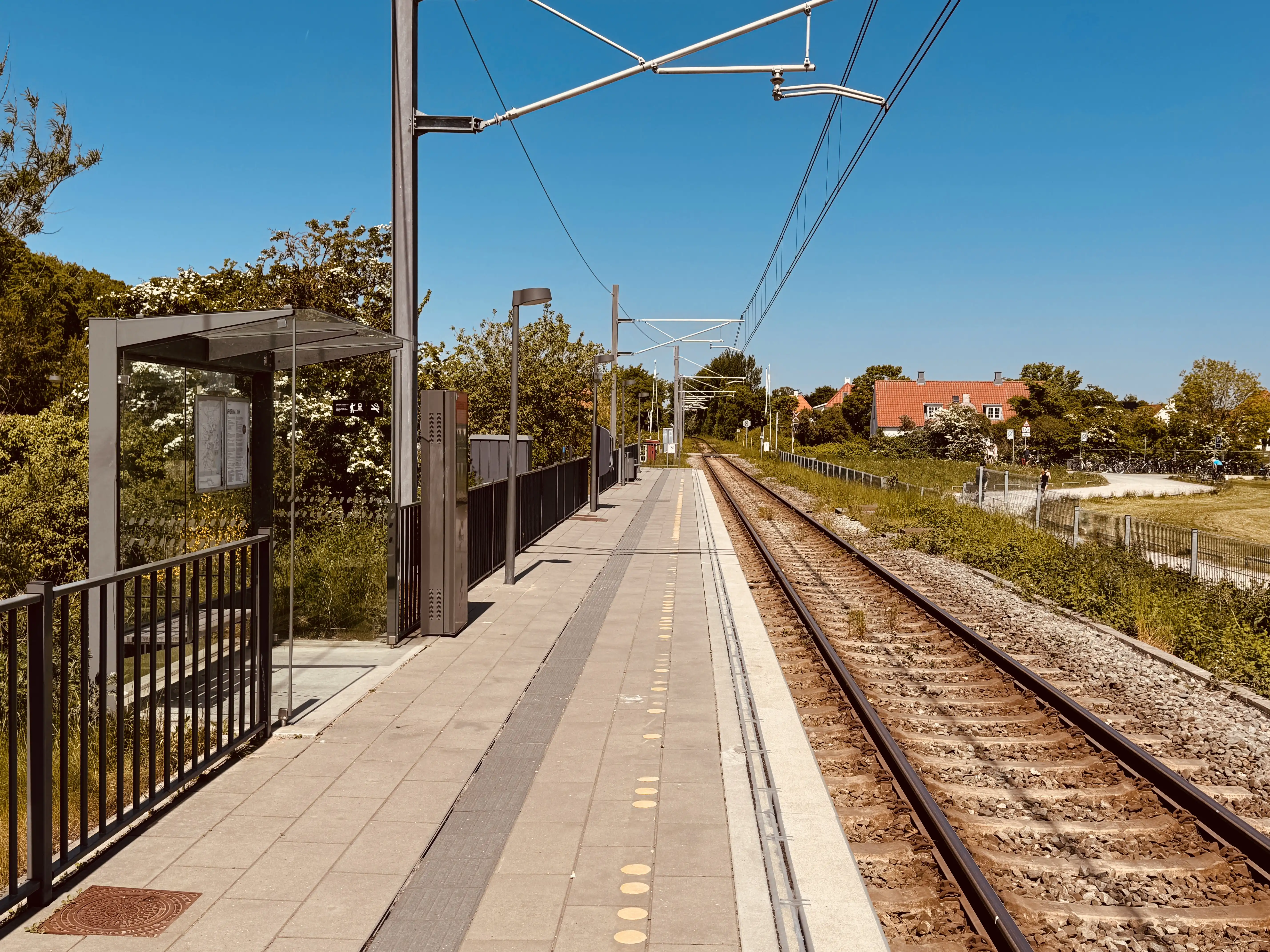 Billede af Risskov Strandpark Letbanestation.