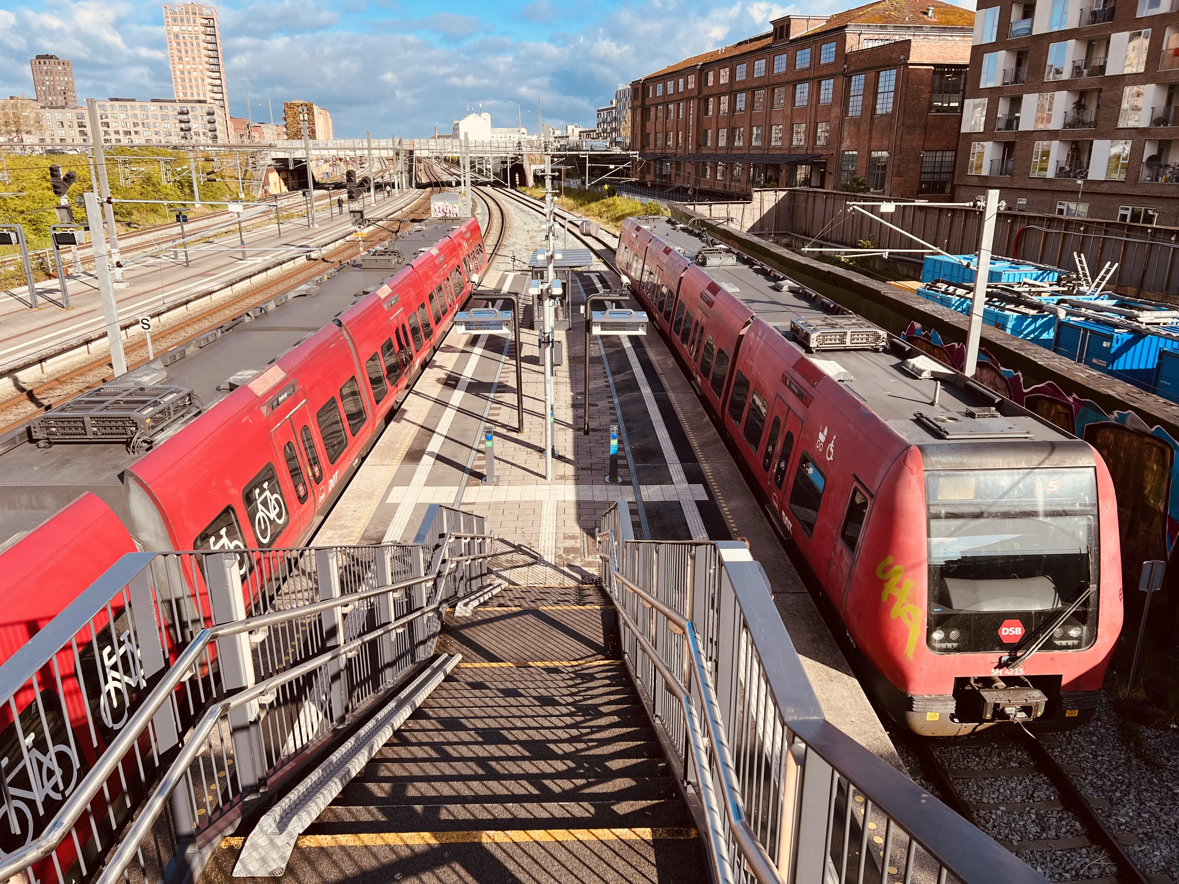 Billede af DSB SE 4113 fotograferet ud for Ny Ellebjerg Trinbræt.