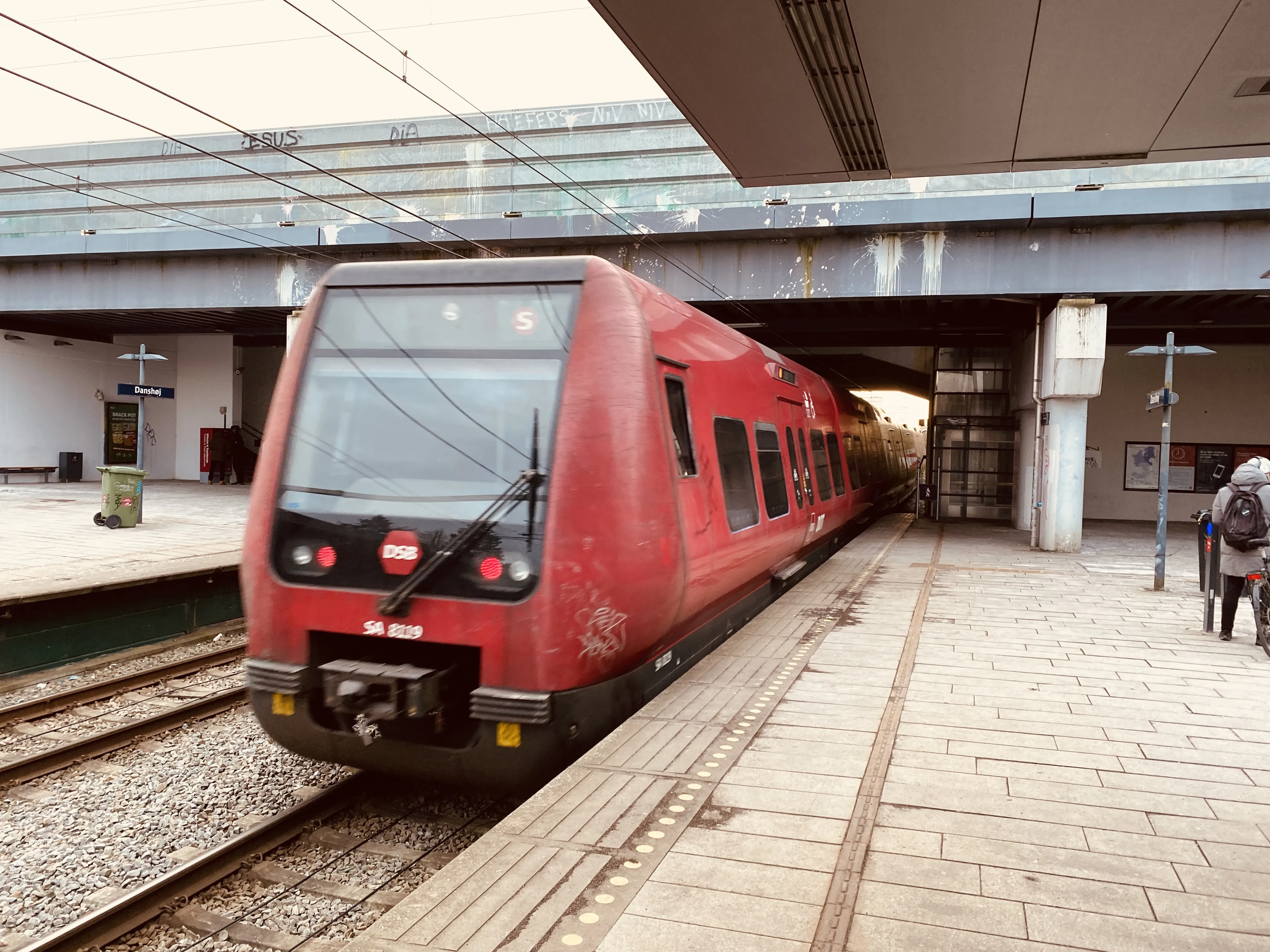 Billede af DSB SA 8119 fotograferet ud for Danshøj Trinbræt.