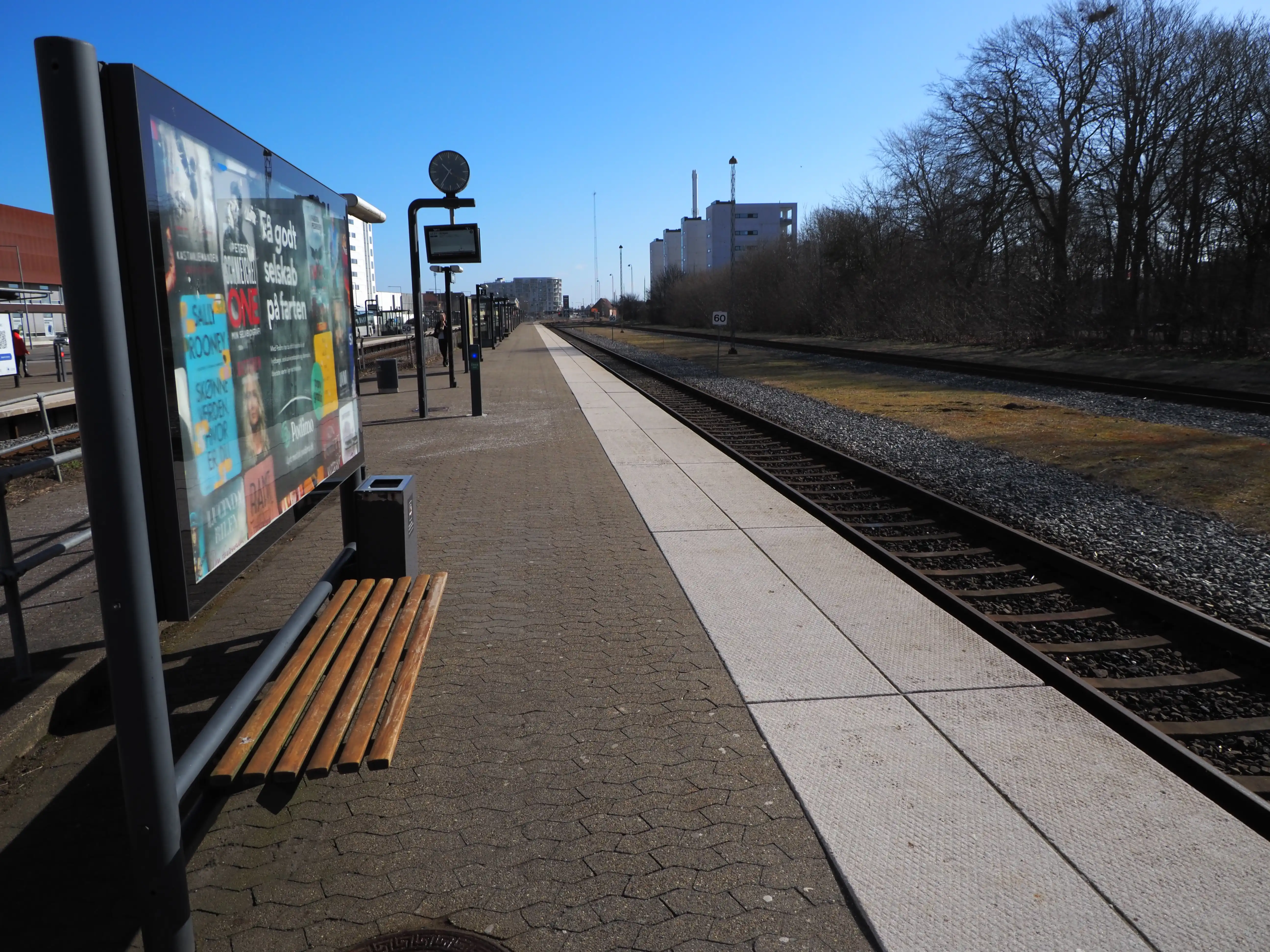 Billede af Hjørring Station plattform