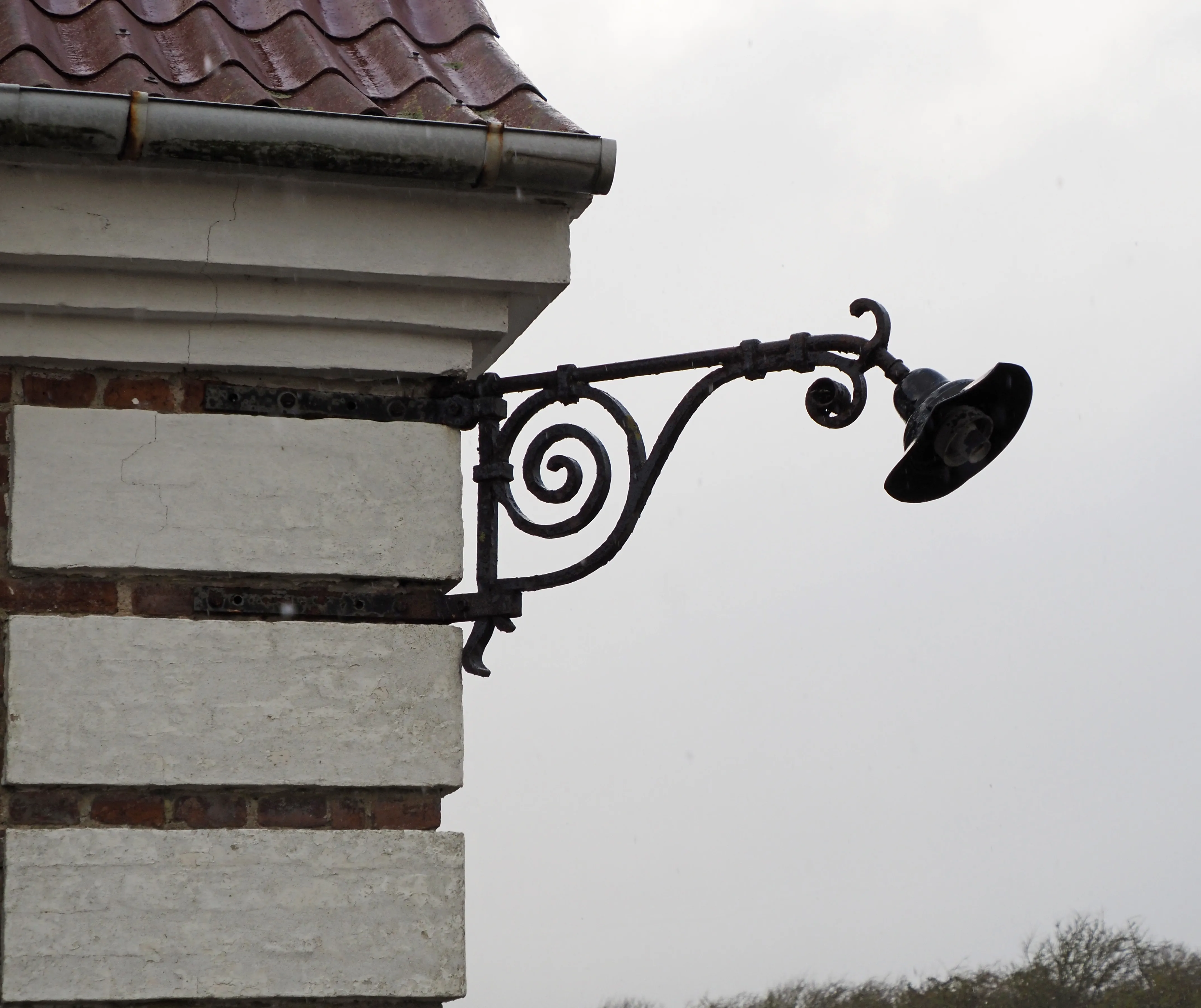 Billede af stastionslampen på  Vidstrup Station, 