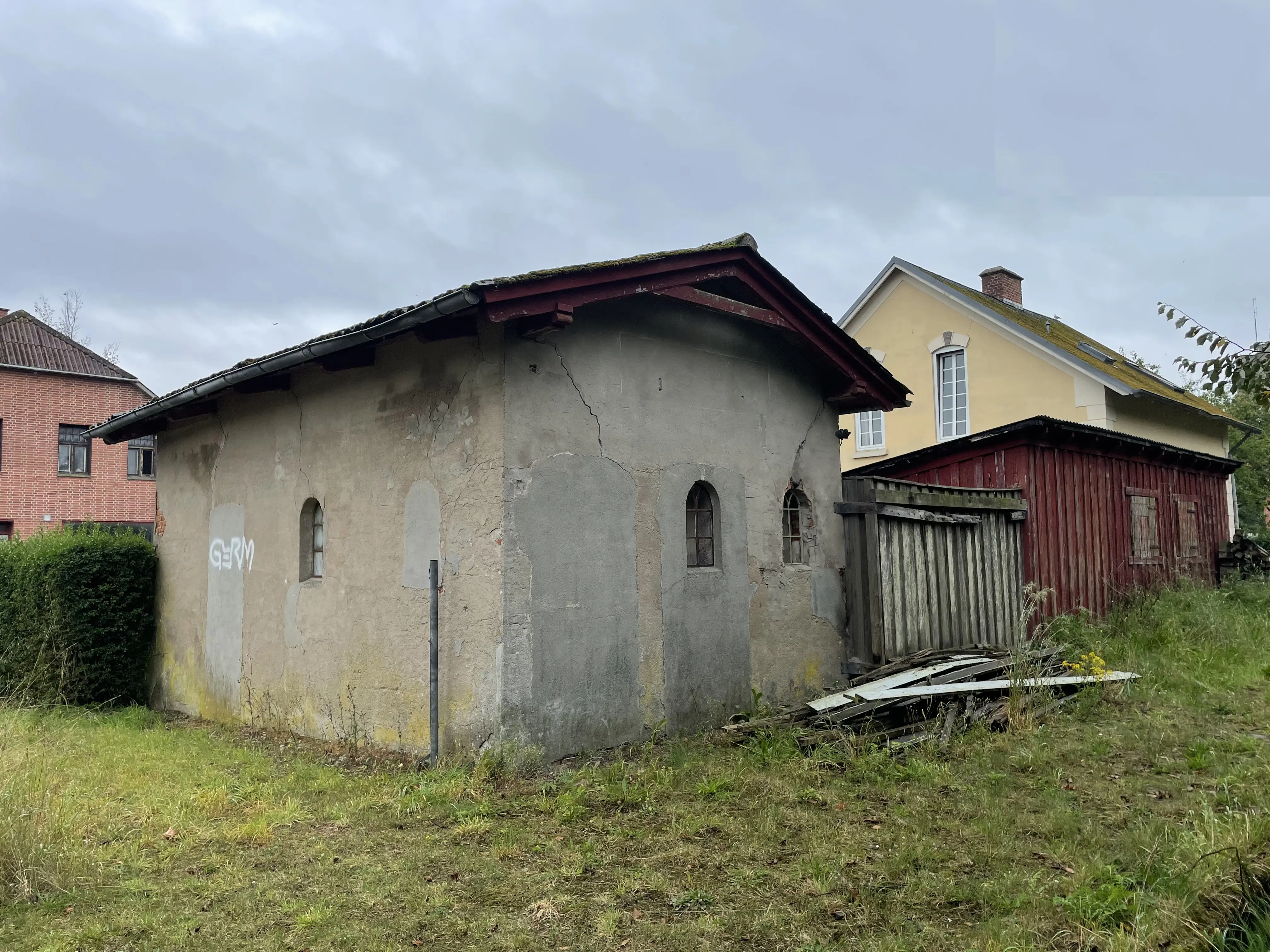 Billede af Bylderup-Bov Station set fra sporsiden. Billede af Bylderup-Bov Station set fra sporsiden.