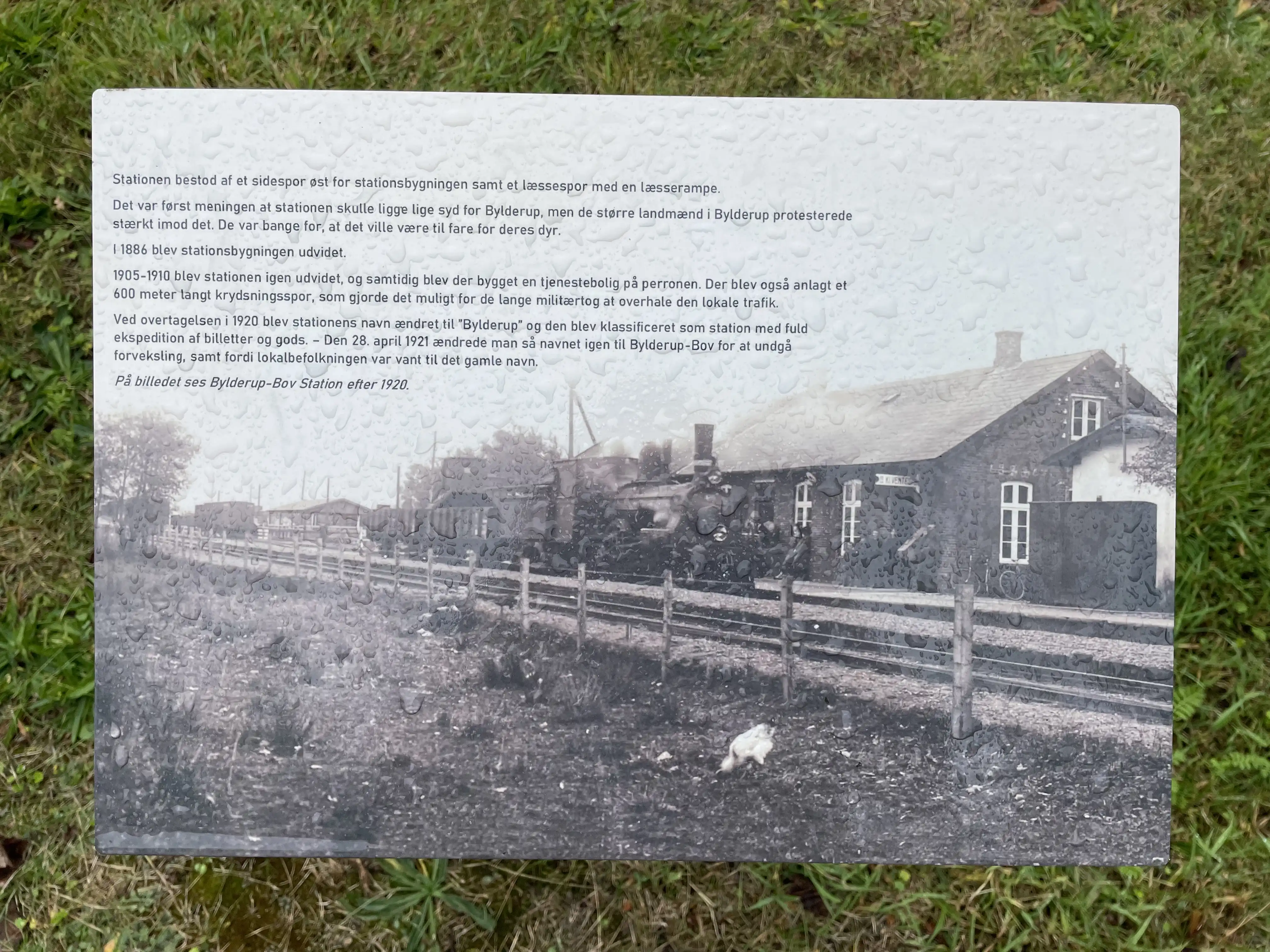 Billede af Bylderup-Bov Station fra gamle dager Billede af Bylderup-Bov Station fra gamle dager