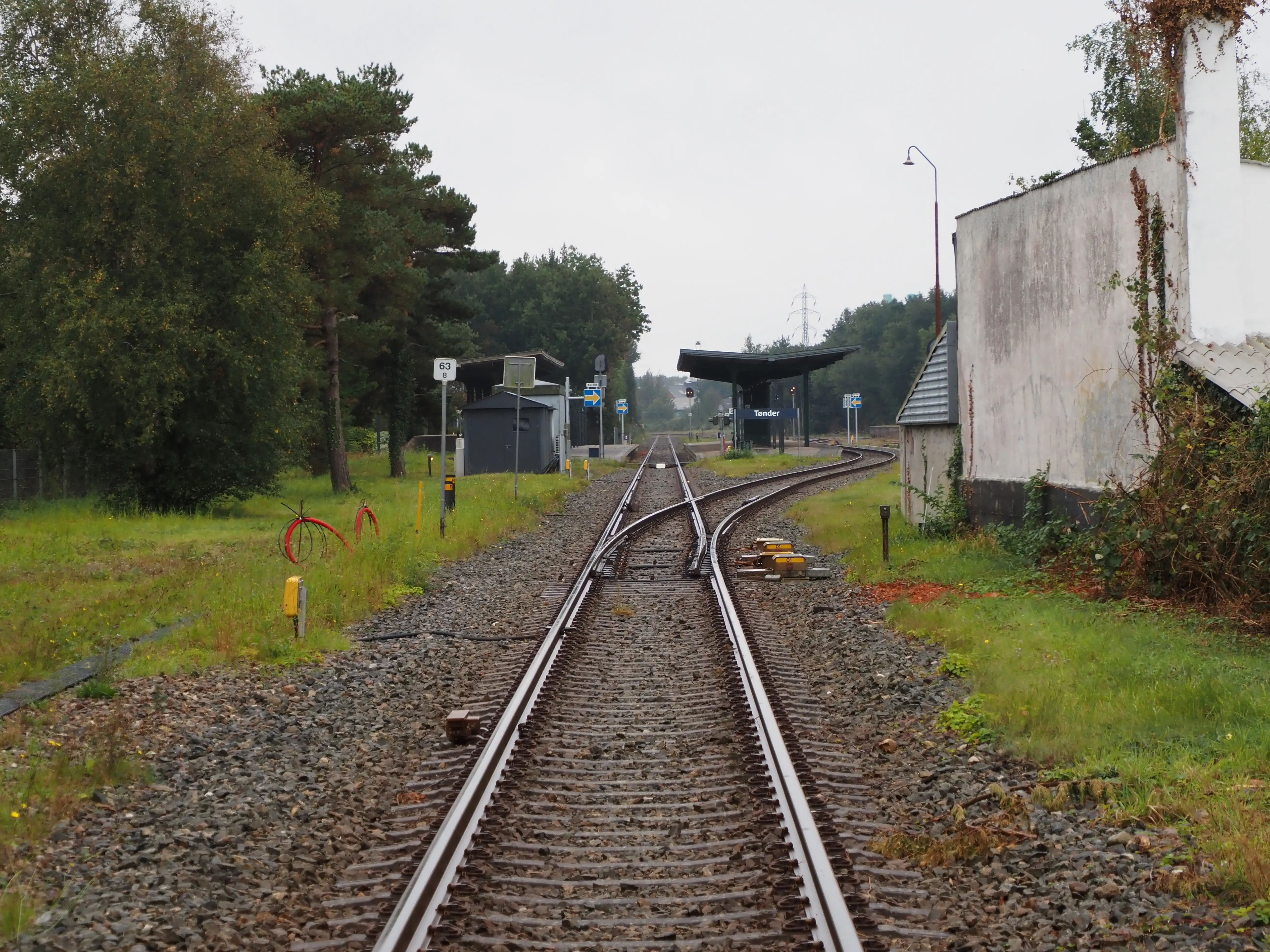 Innkjør mot Tønder stasjon Innkjør mot Tønder stasjon