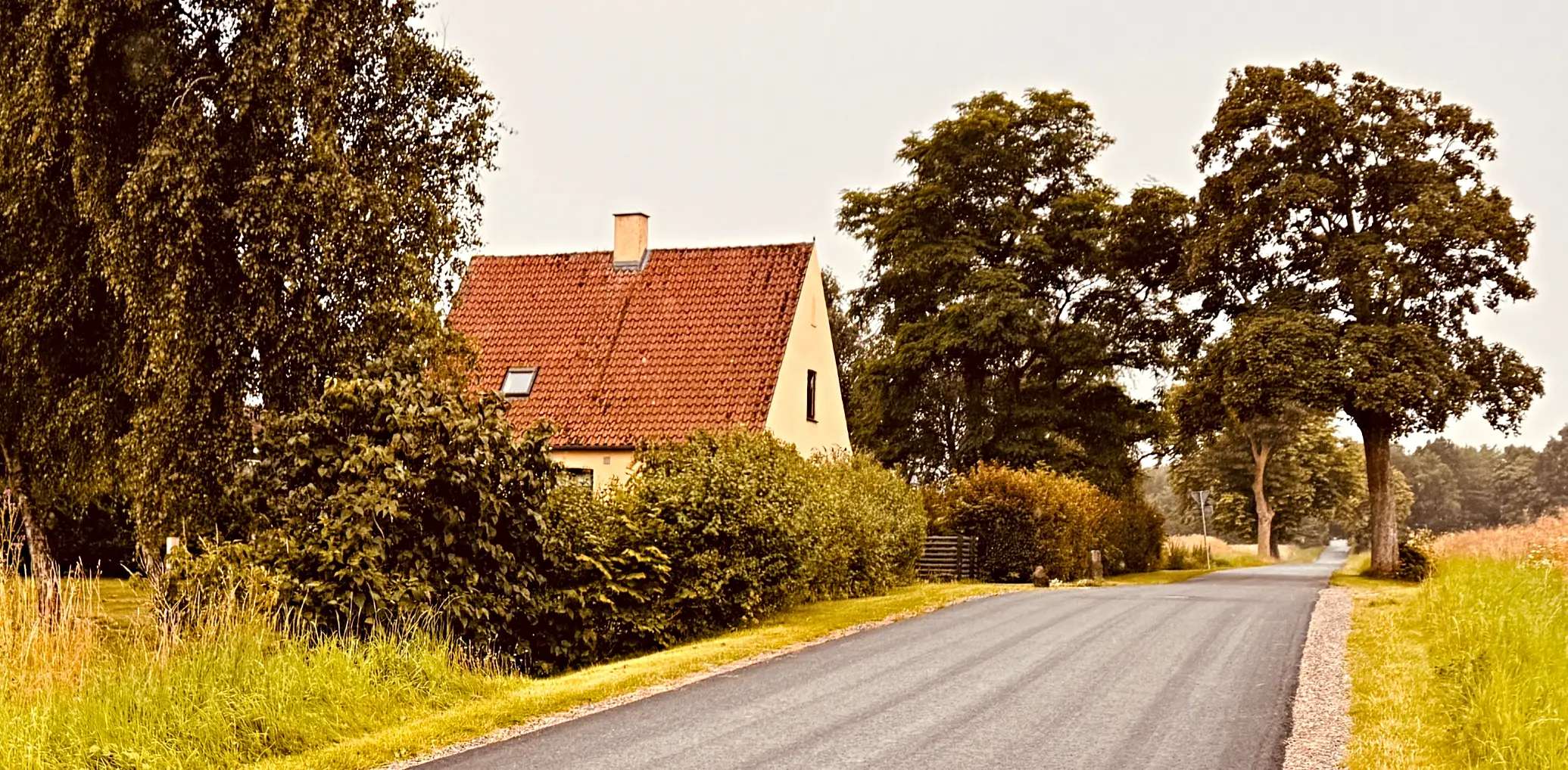Billede af Ny Lellinge(gaard) Trinbræt - Trinbræt er nedrevet, men Ny Lellinge(gaard) Trinbræt har ligget her.