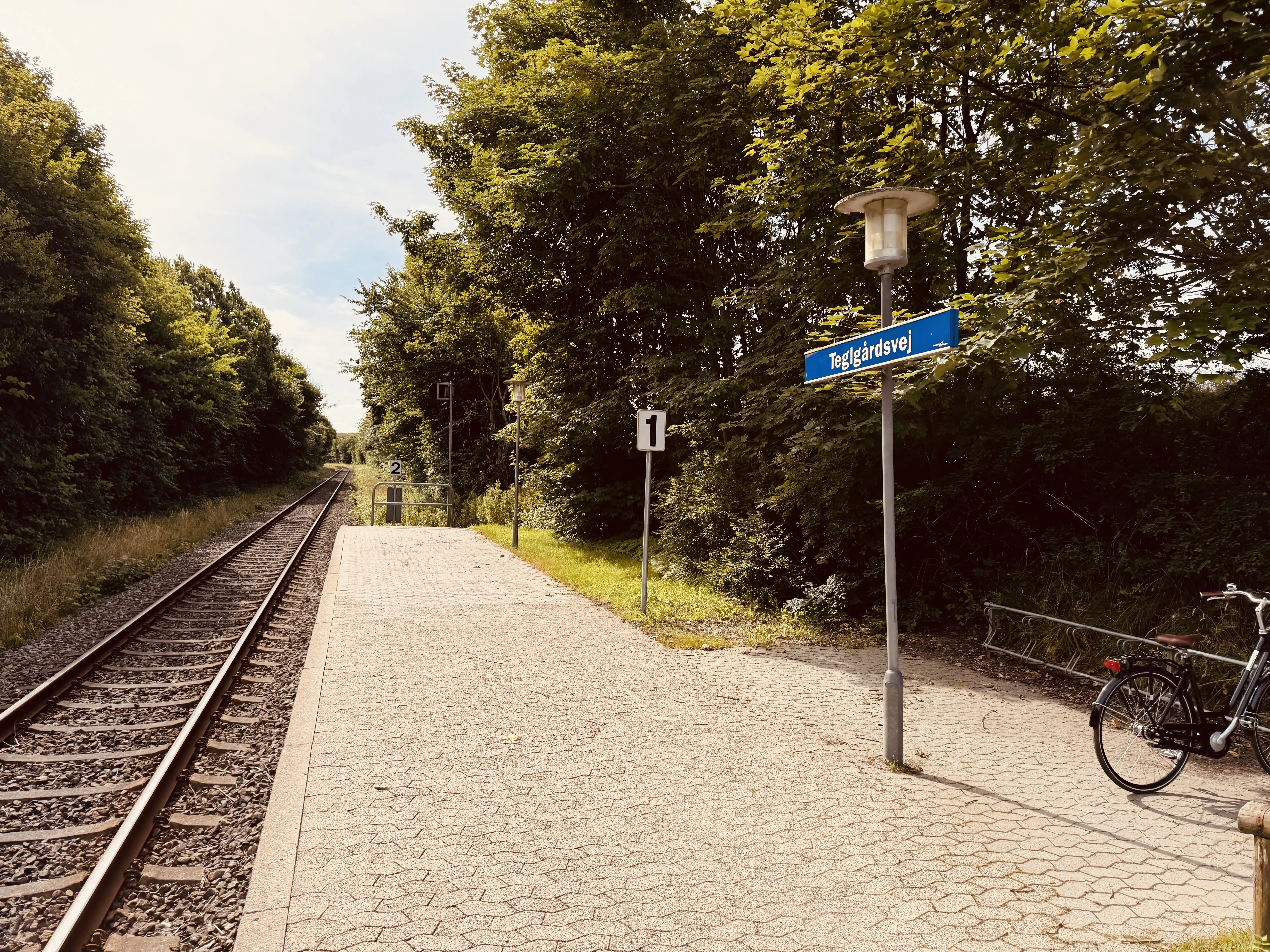 Billede af Teglgårdsvej Trinbræt. Billede af Teglgårdsvej Trinbræt.