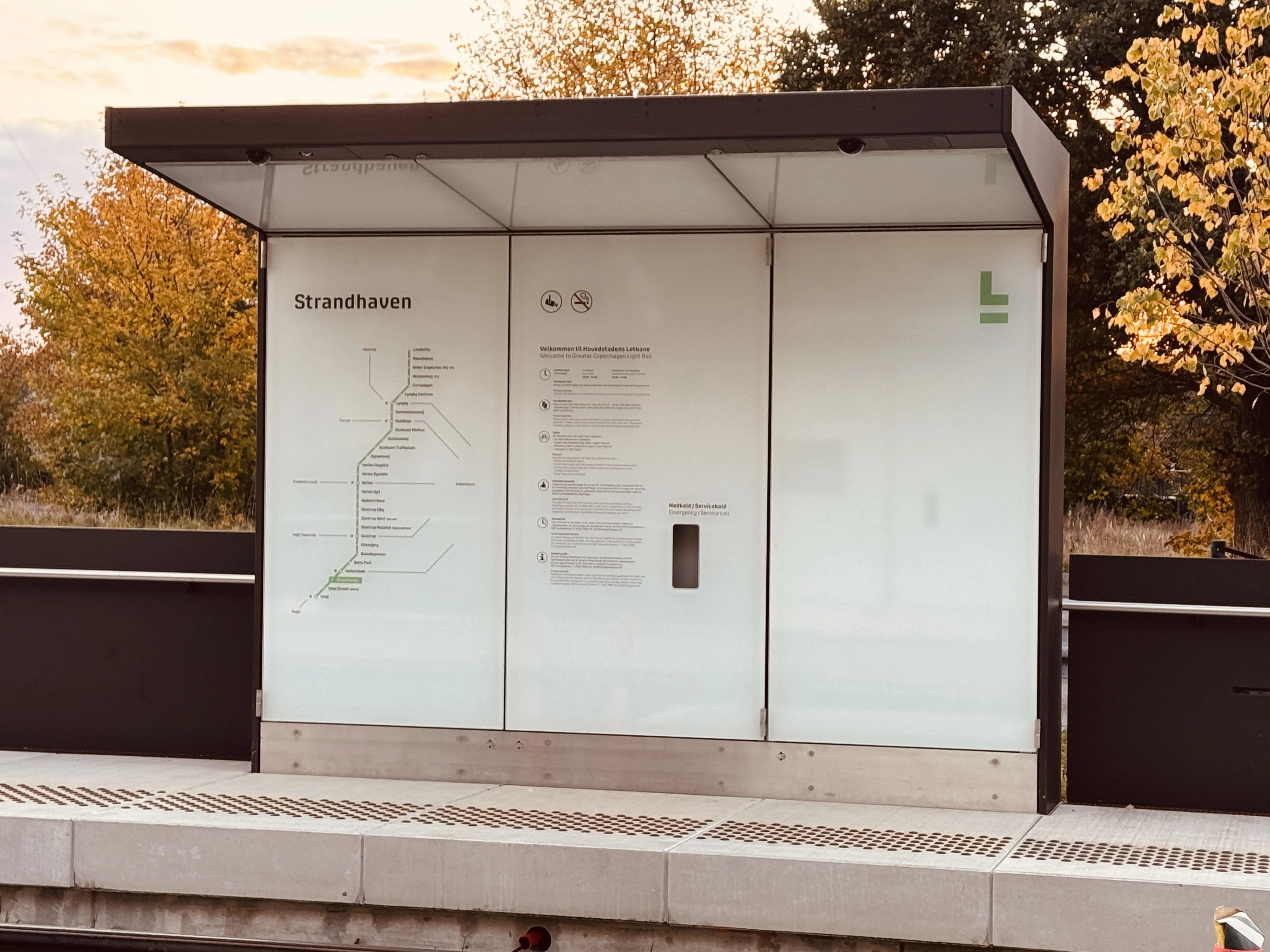 Billede af Strandhaven Letbanestation. Billede af Strandhaven Letbanestation.