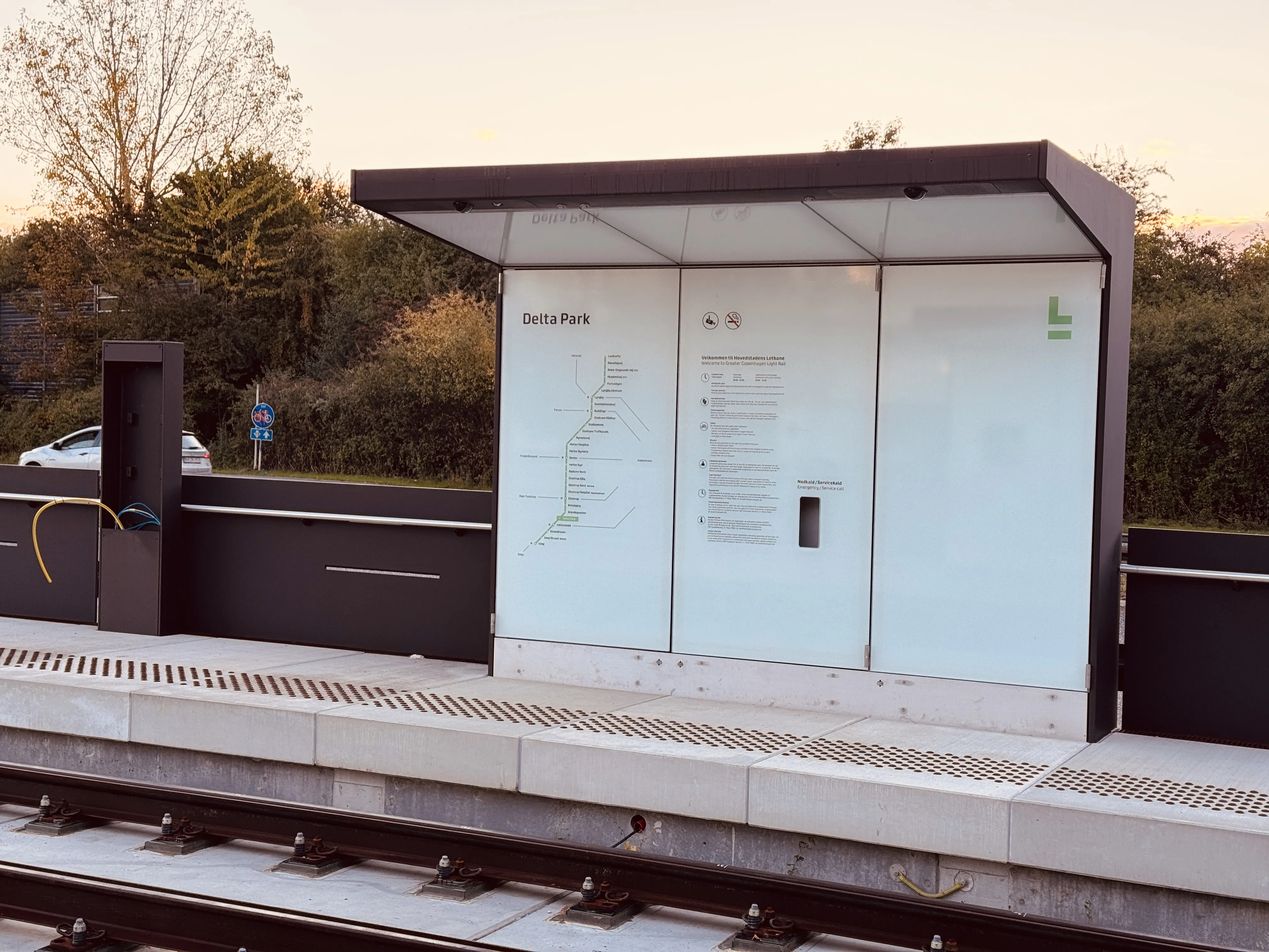 Billede af Delta Park Letbanestation. Billede af Delta Park Letbanestation.