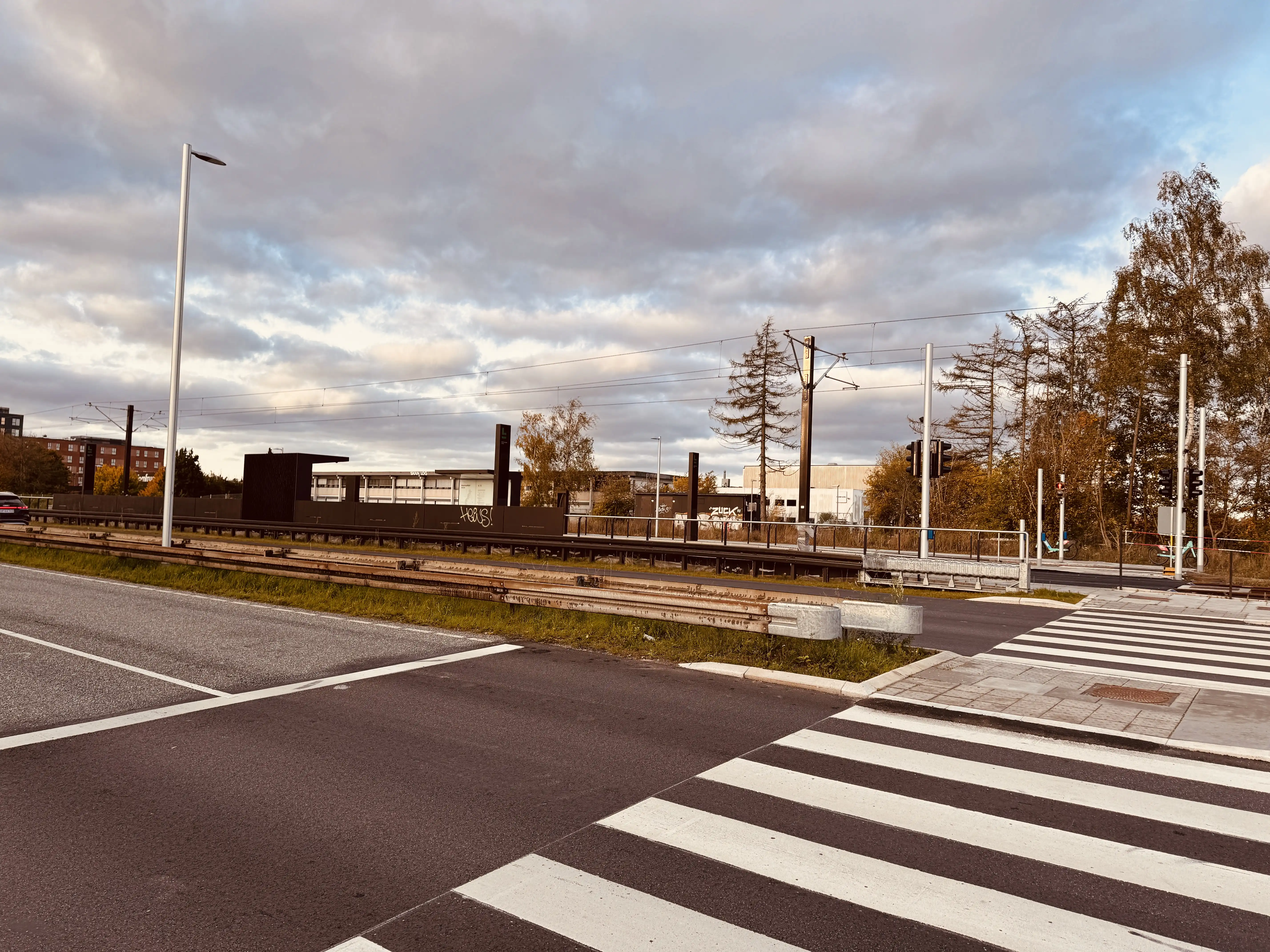 Billede af Glostrup Nord Letbanestation.