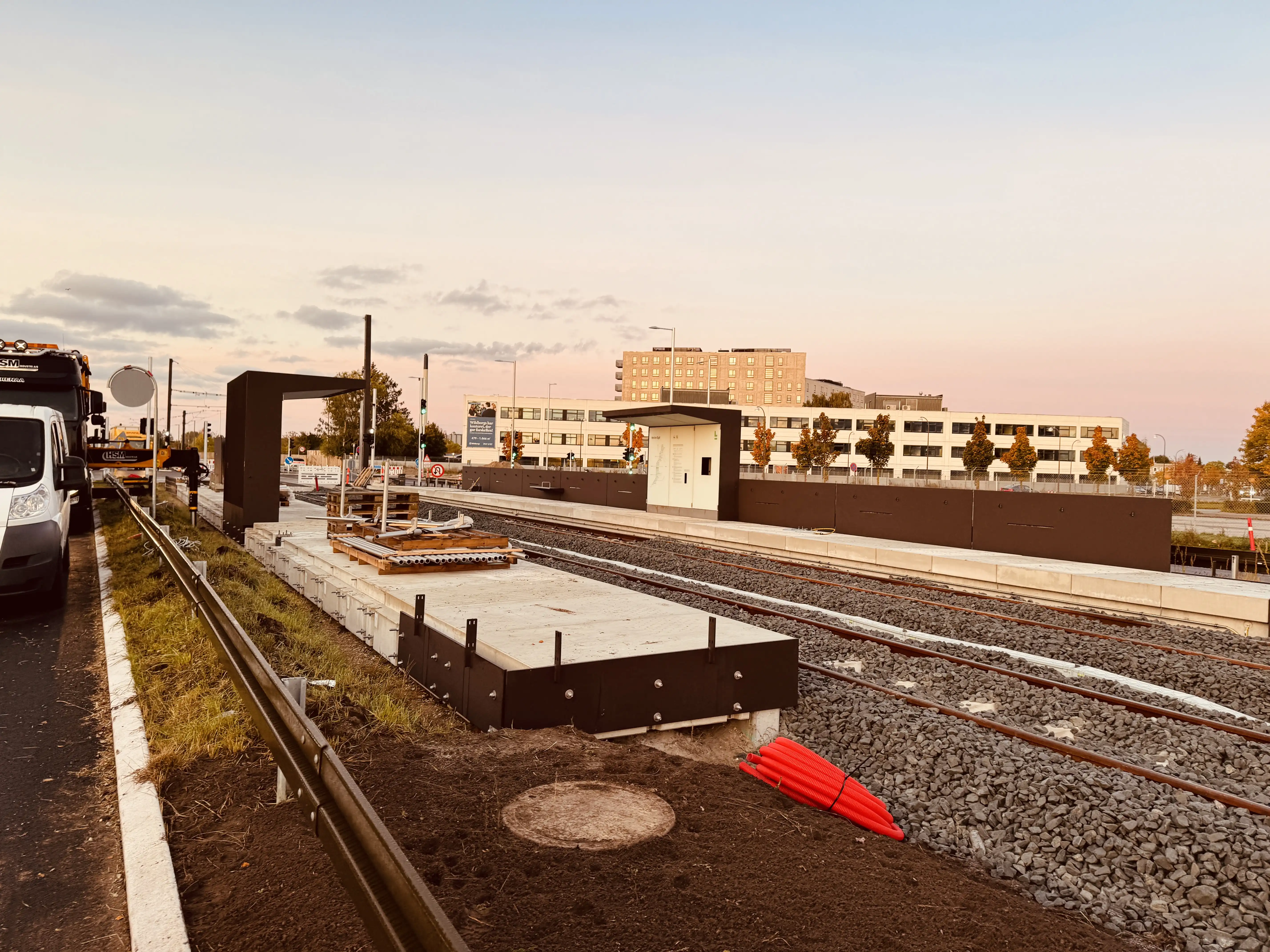 Billede af Herlev Syd Letbanestation.