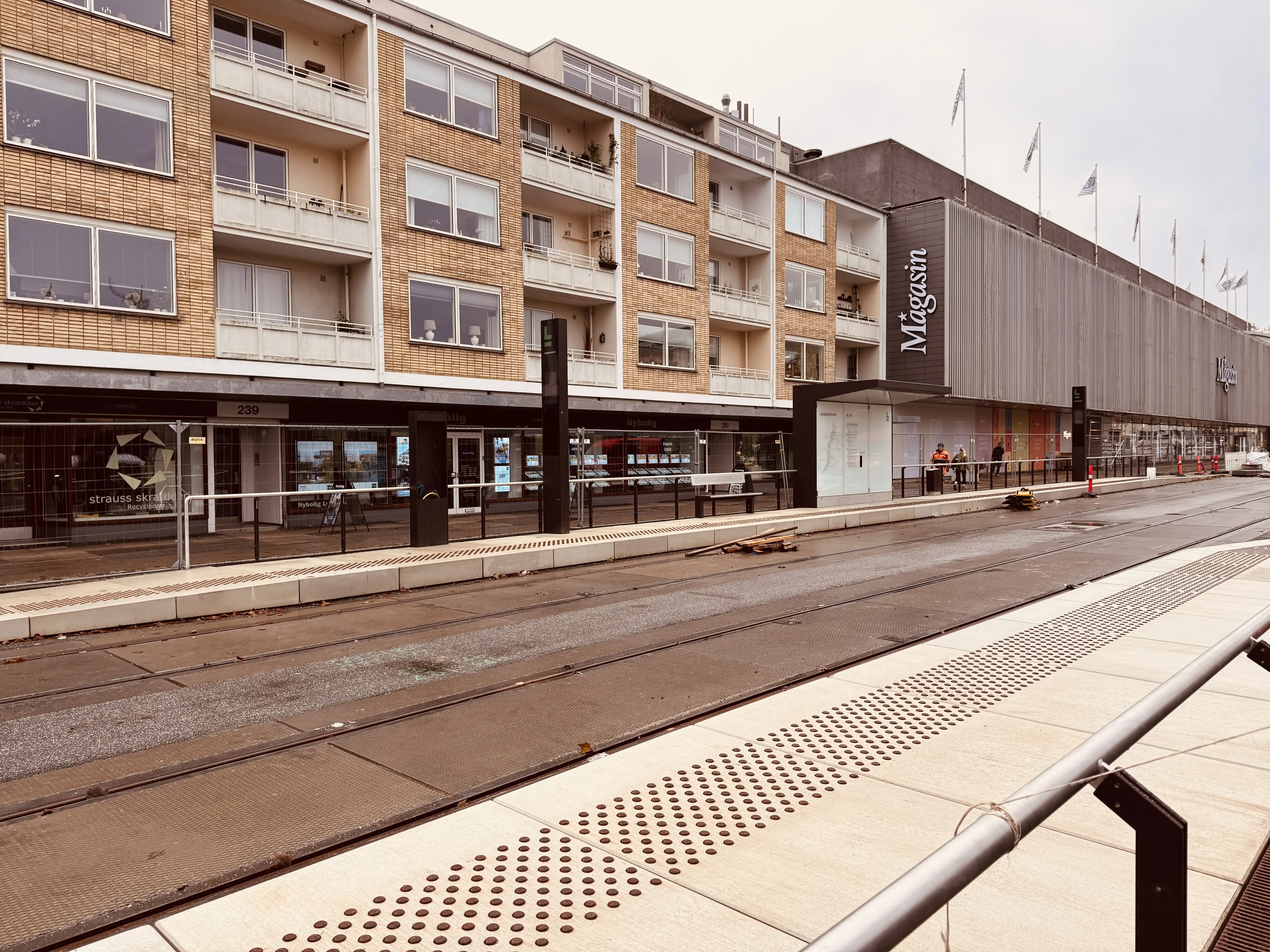 Billede af Lyngby Centrum Letbanestation.