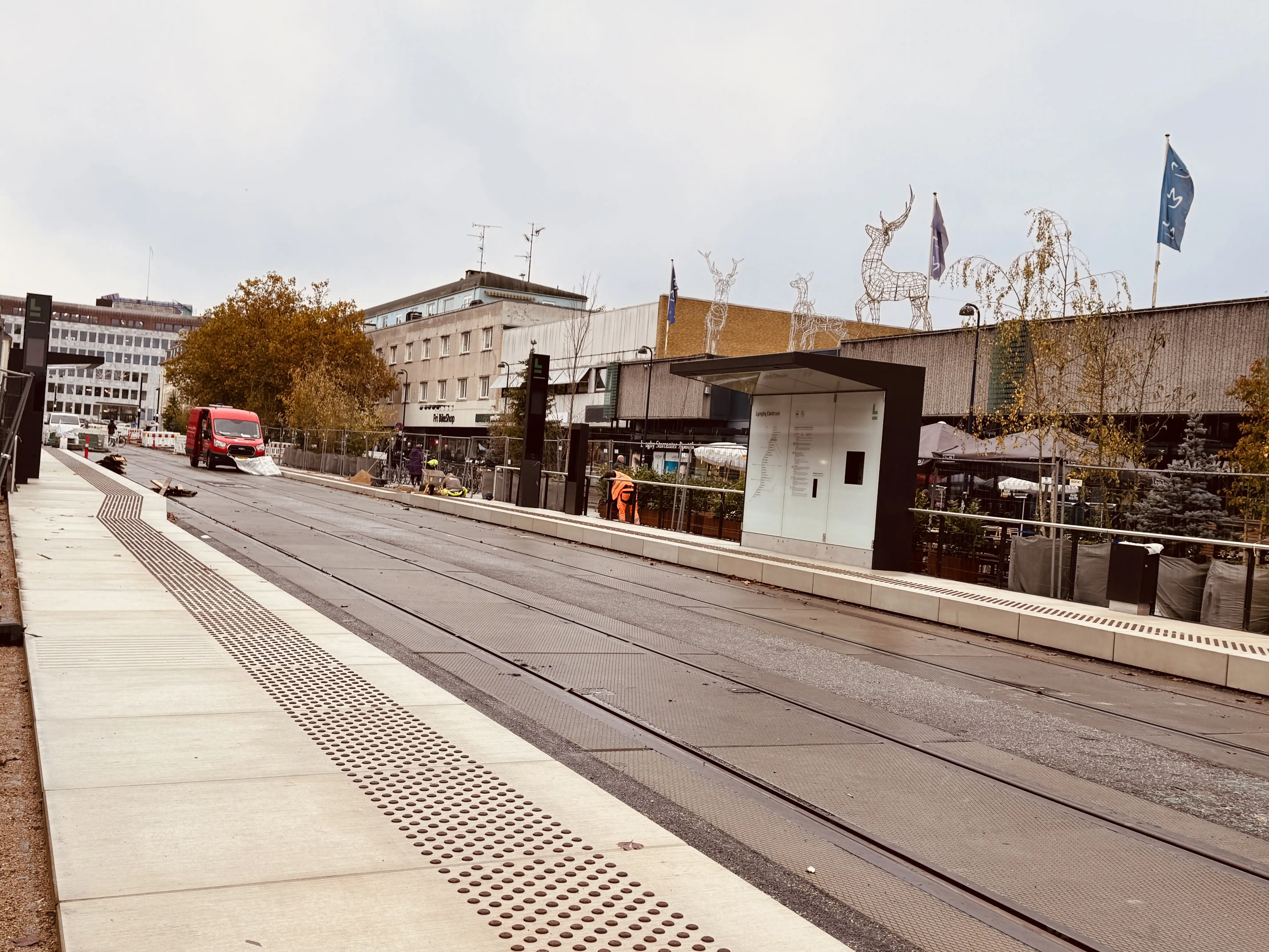 Billede af Lyngby Centrum Letbanestation.