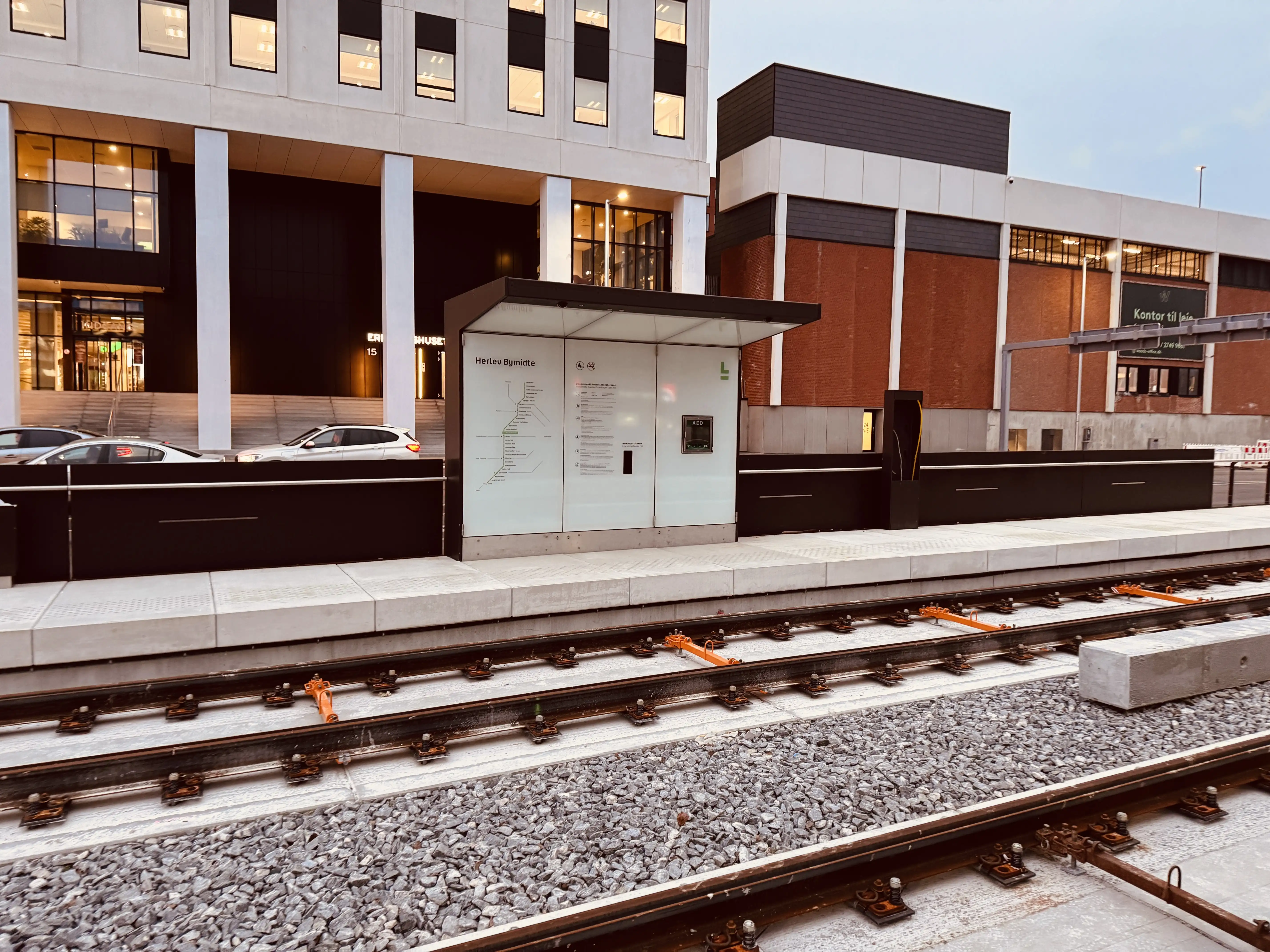 Billede af Herlev Bymidte Letbanestation. Billede af Herlev Bymidte Letbanestation.