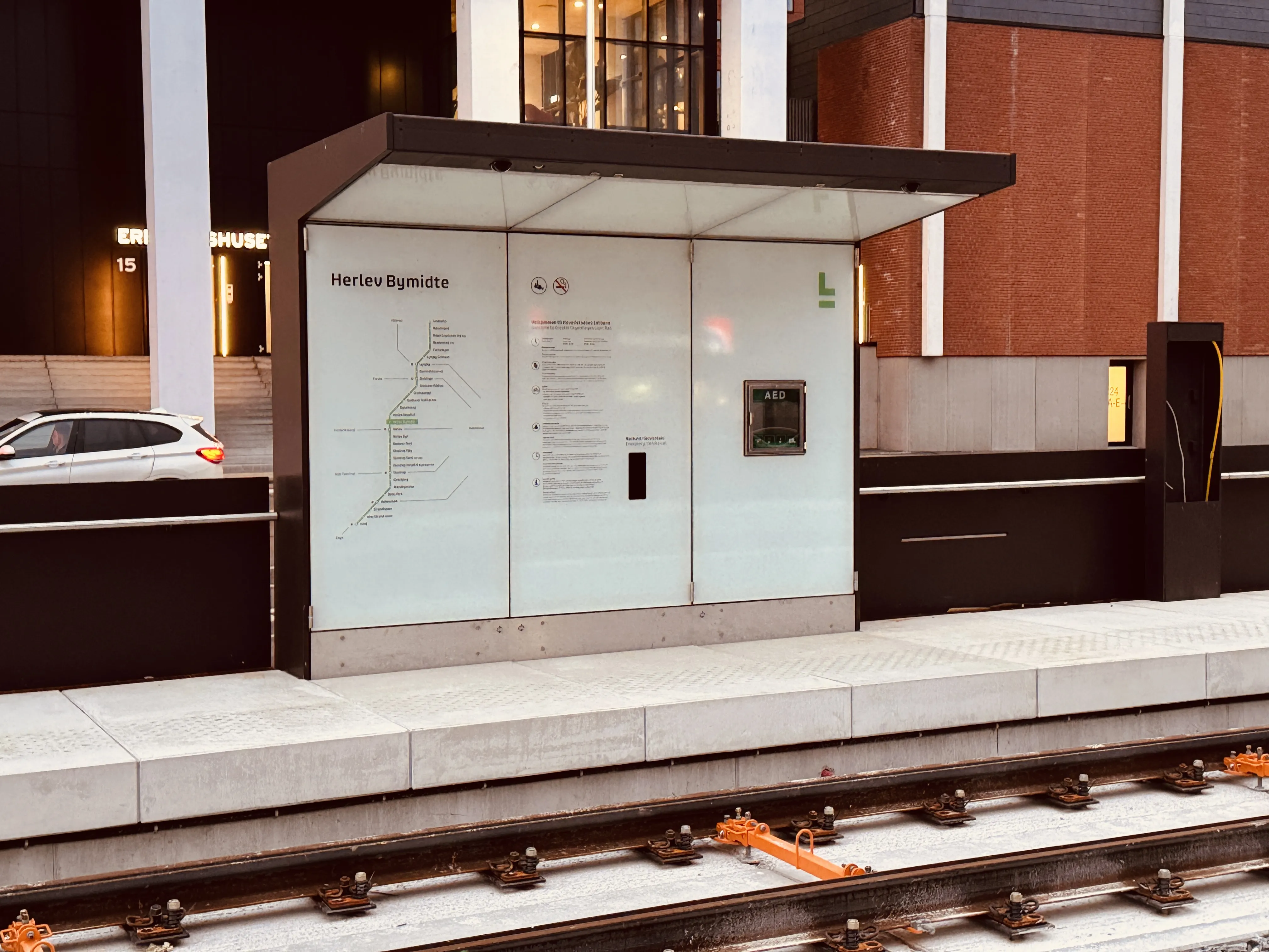 Billede af Herlev Bymidte Letbanestation. Billede af Herlev Bymidte Letbanestation.