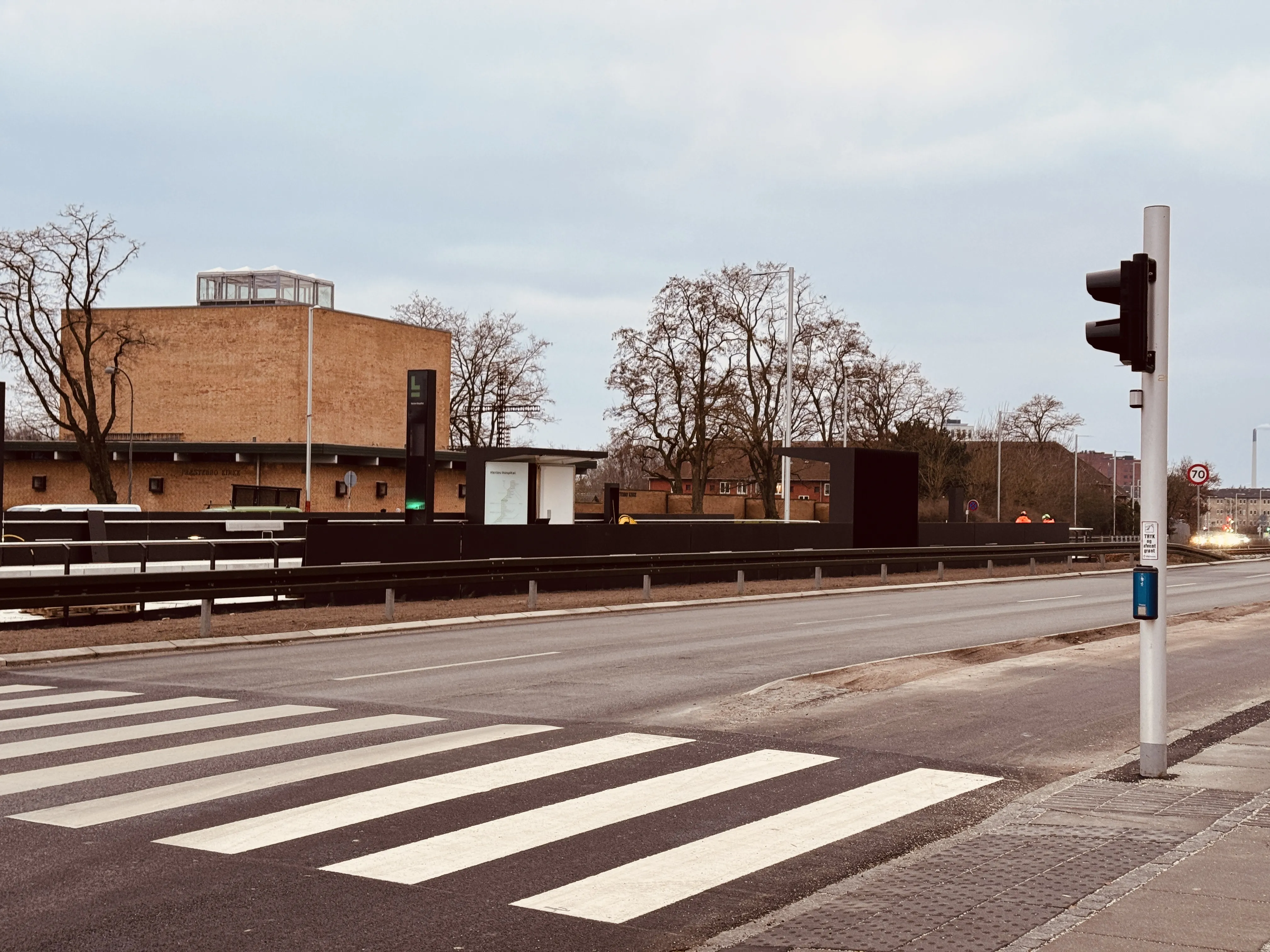 Billede af Herlev Hospital Letbanestation. Billede af Herlev Hospital Letbanestation.