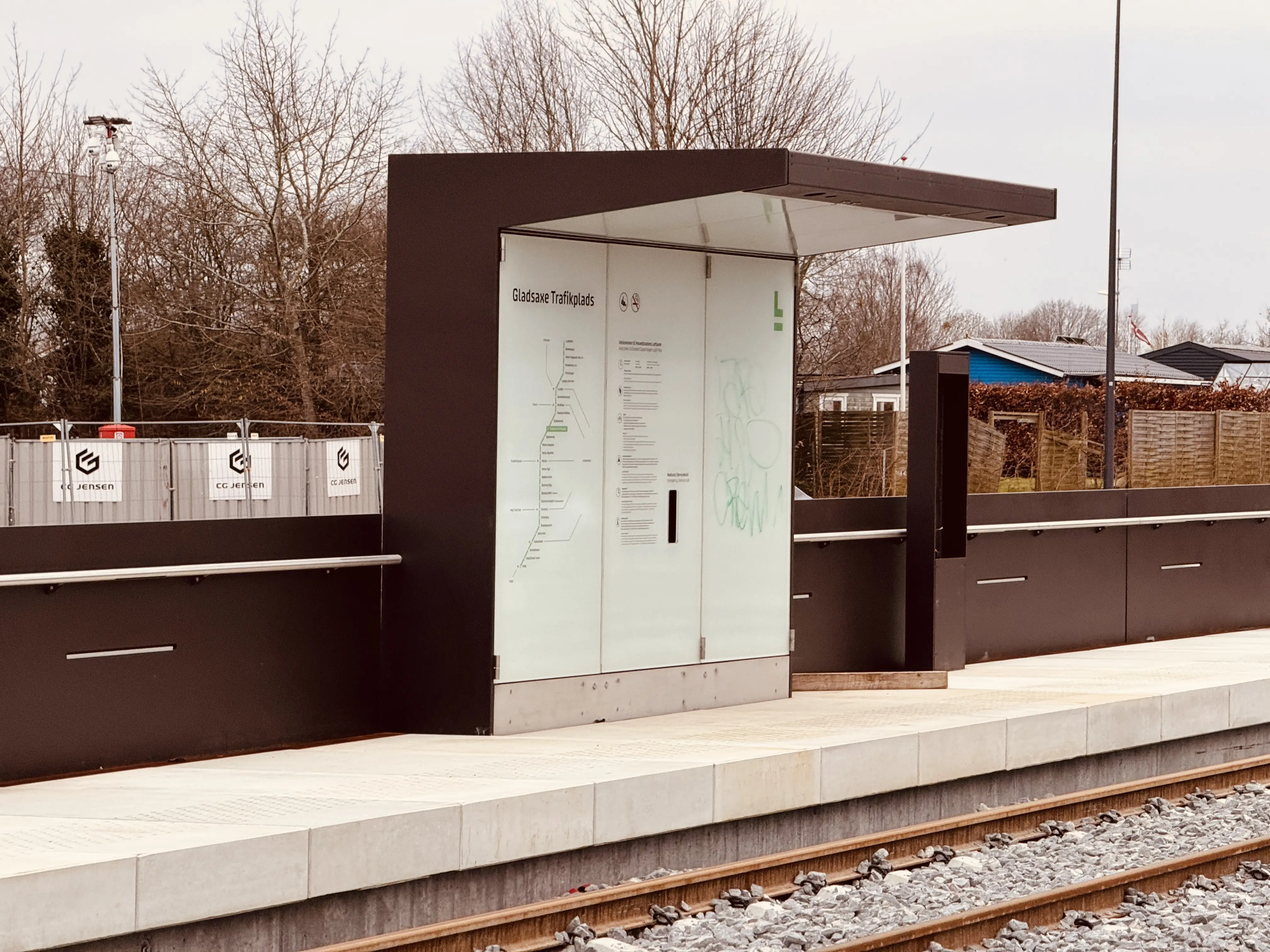 Billede af Gladsaxe Trafikplads Letbanestation.