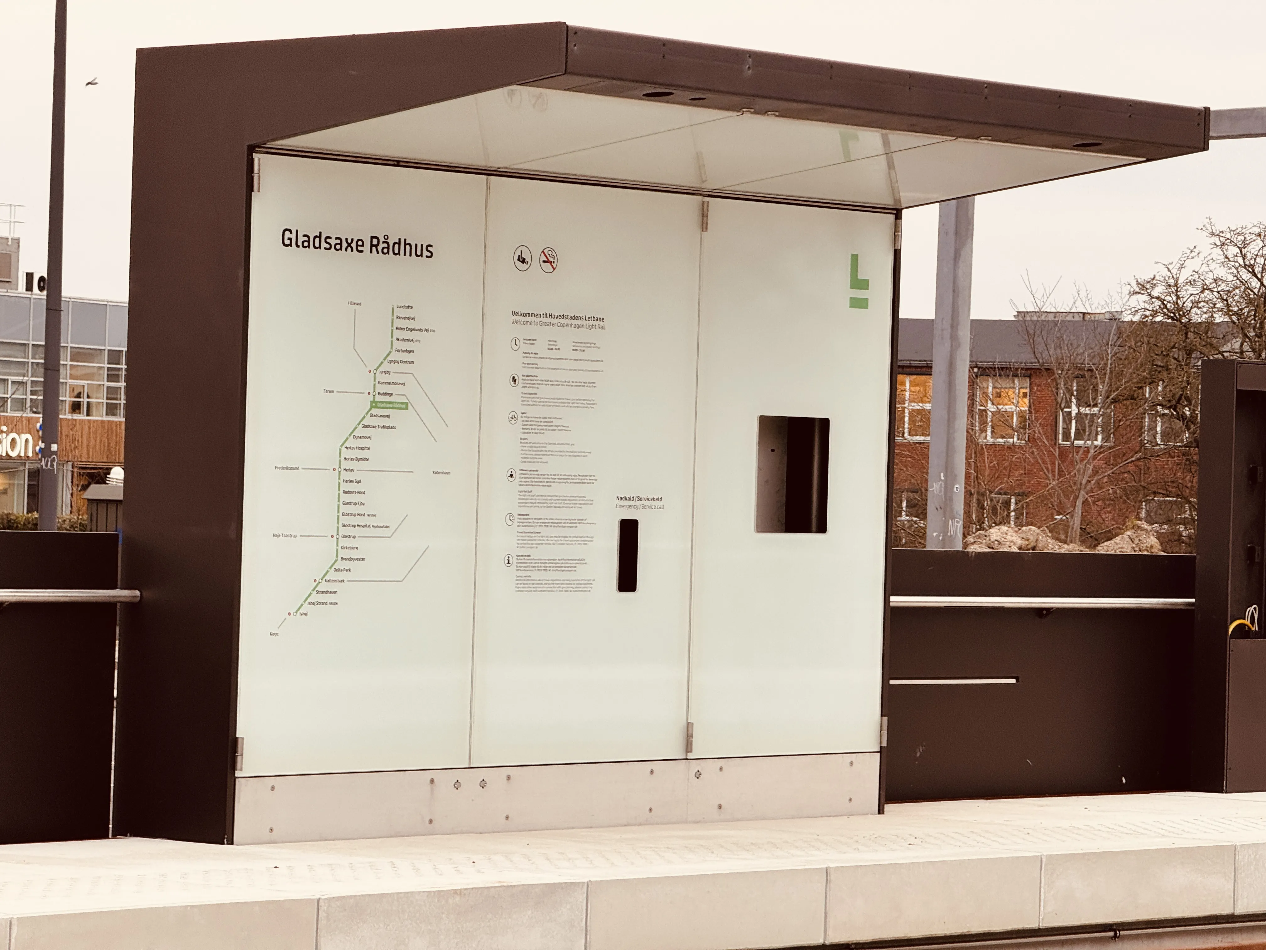 Billede af Gladsaxe Rådhus Letbanestation. Billede af Gladsaxe Rådhus Letbanestation.