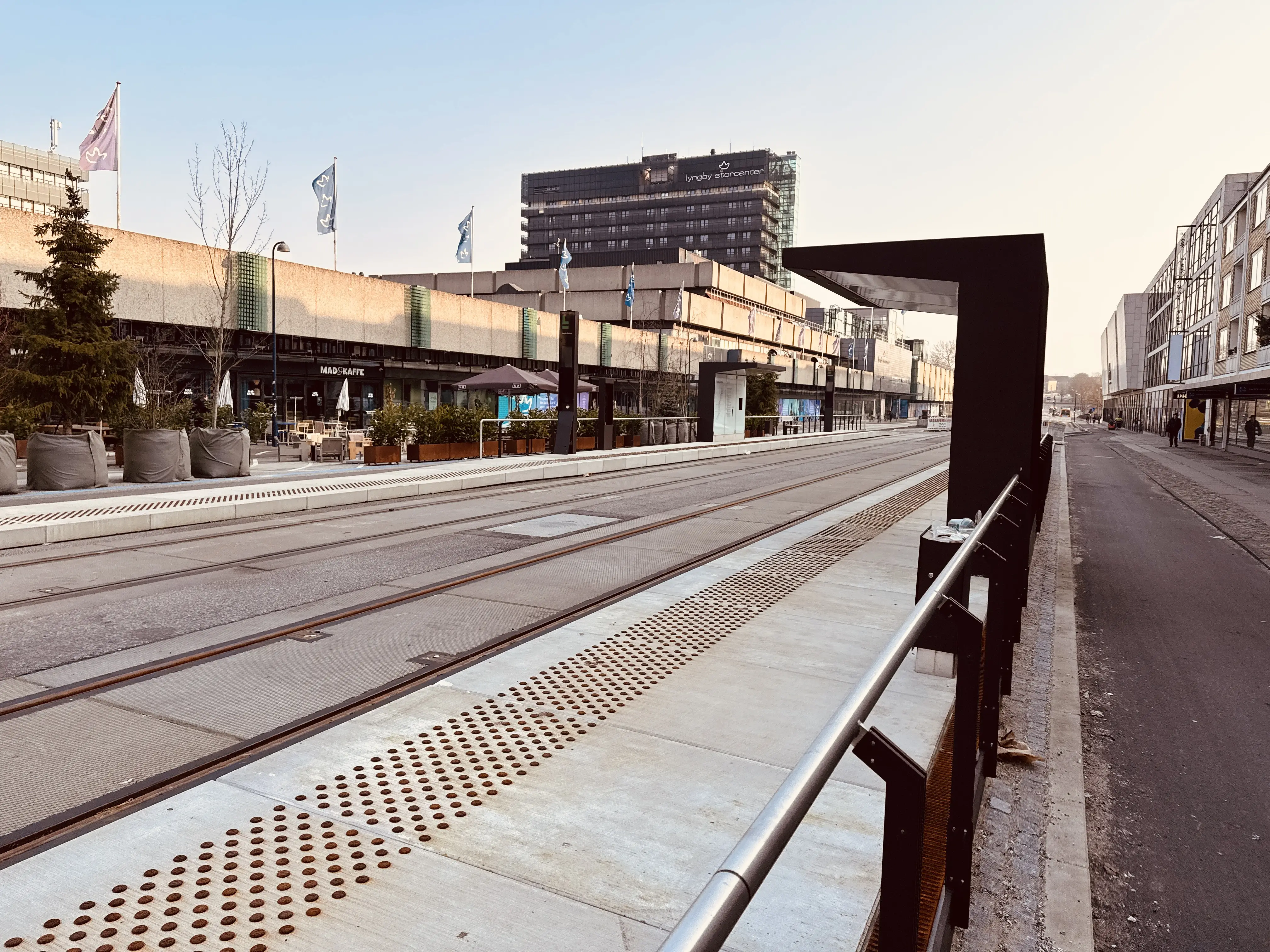 Billede af Lyngby Centrum Letbanestation.