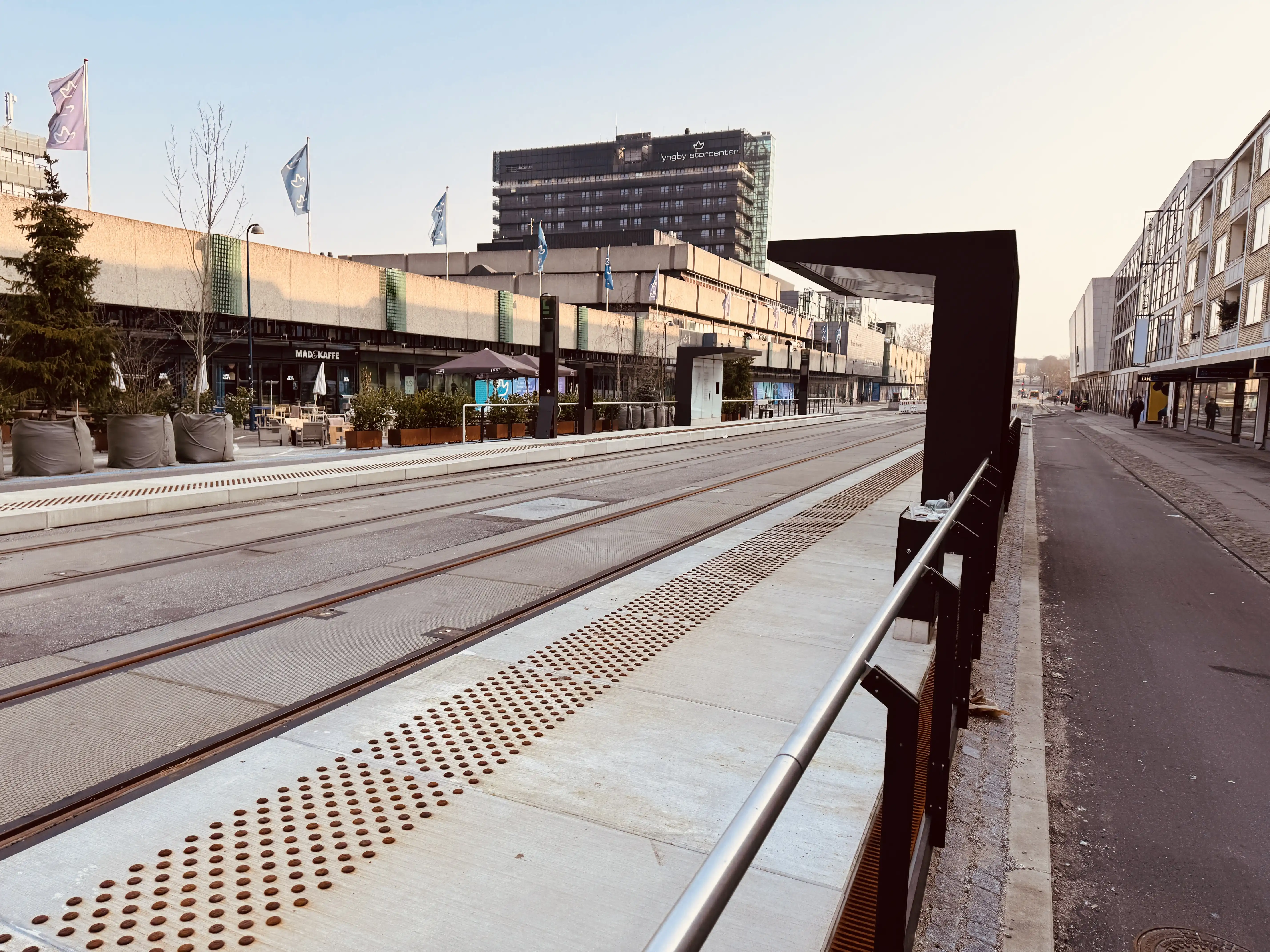 Billede af Lyngby Centrum Letbanestation.