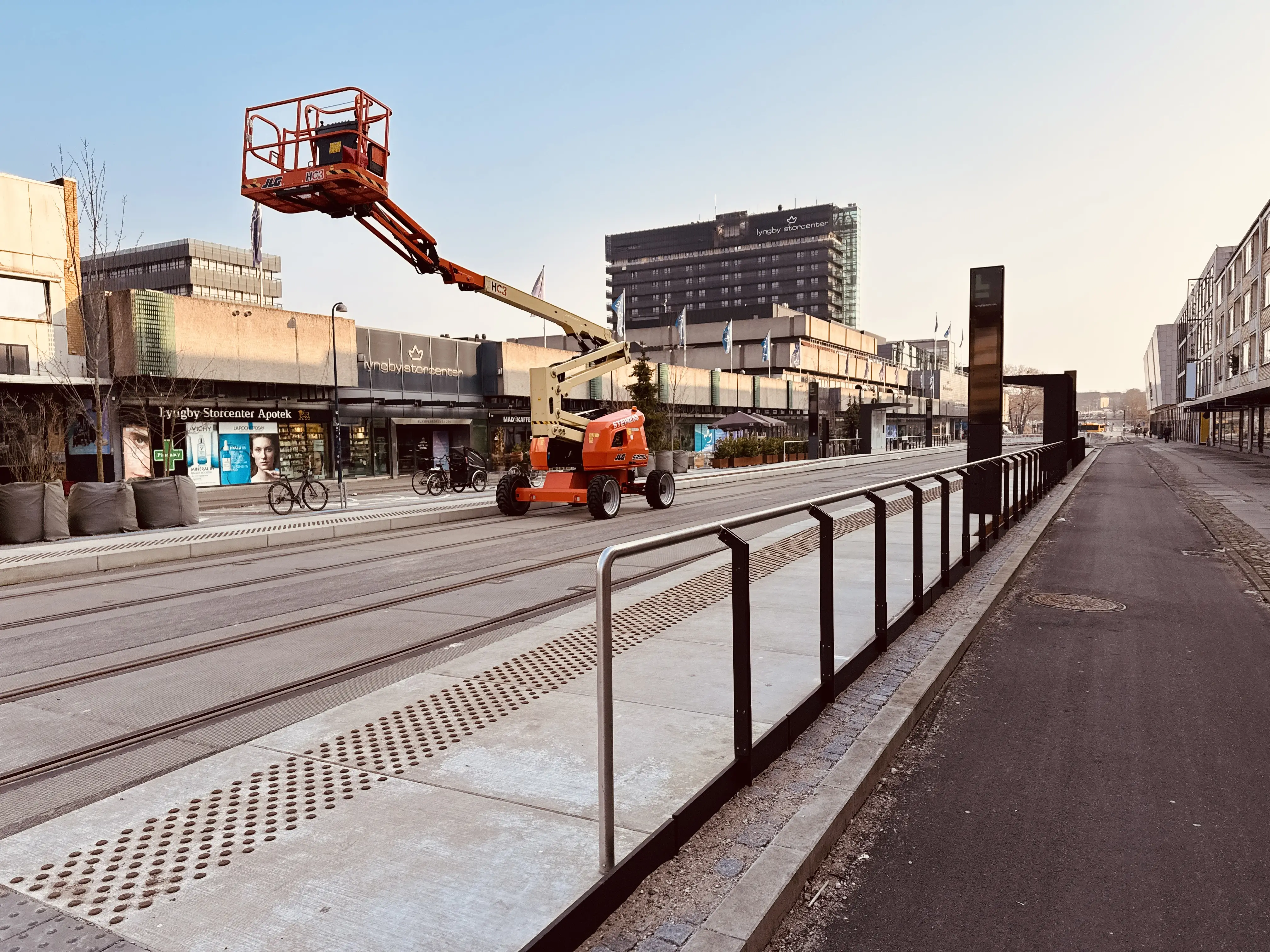 Billede af Lyngby Centrum Letbanestation.