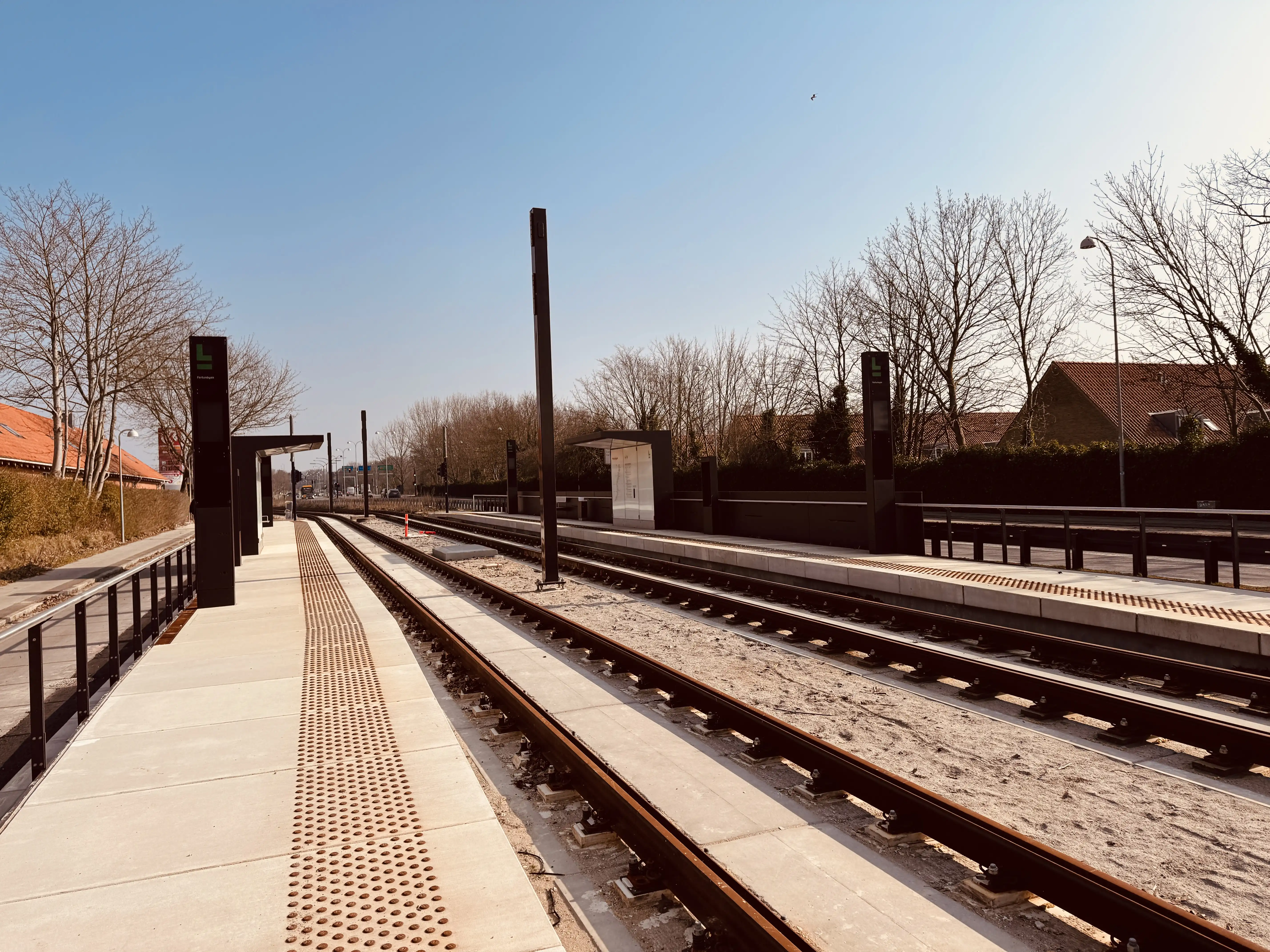 Billede af Fortunbyen Letbanestation.
