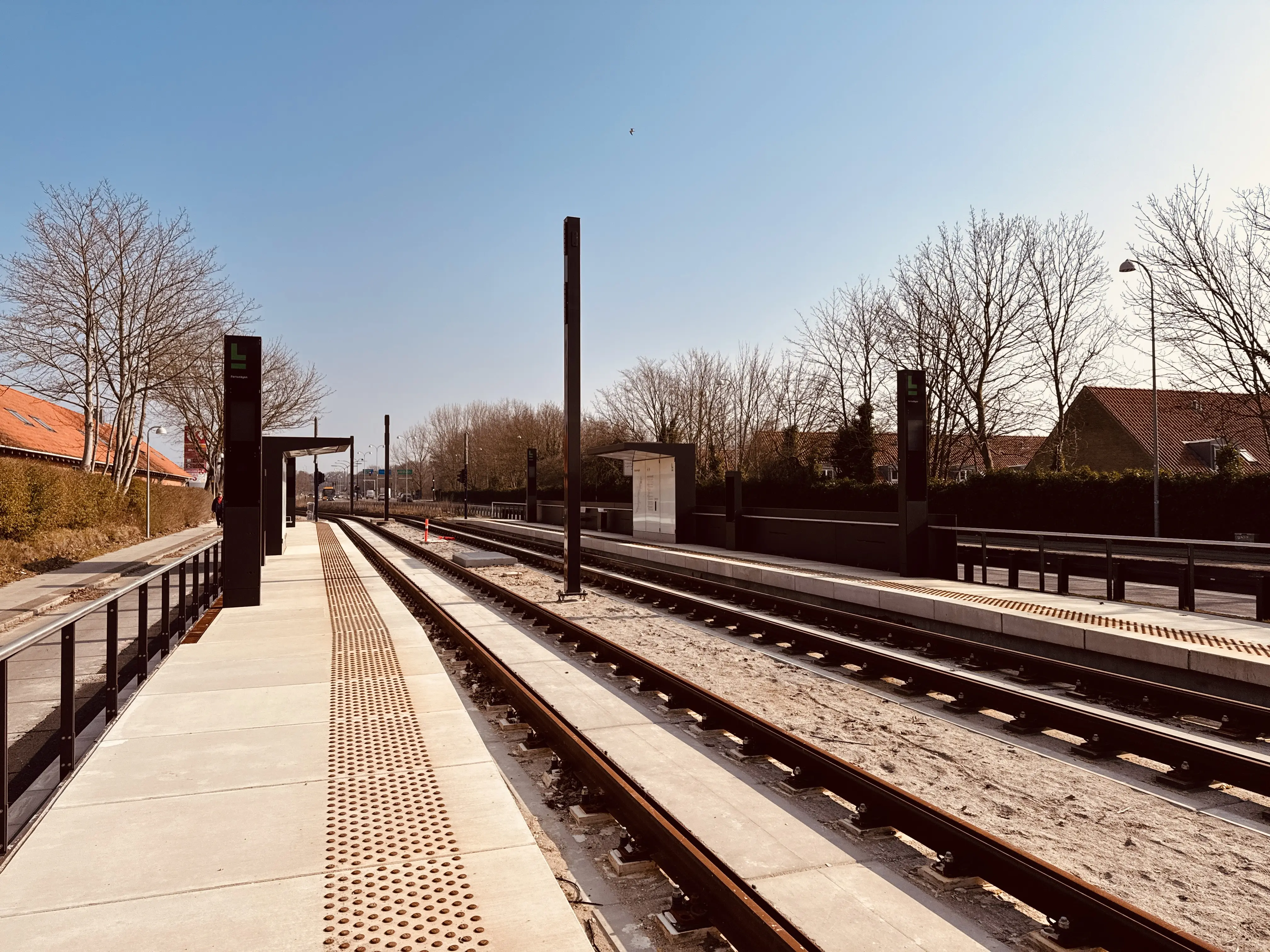 Billede af Fortunbyen Letbanestation.