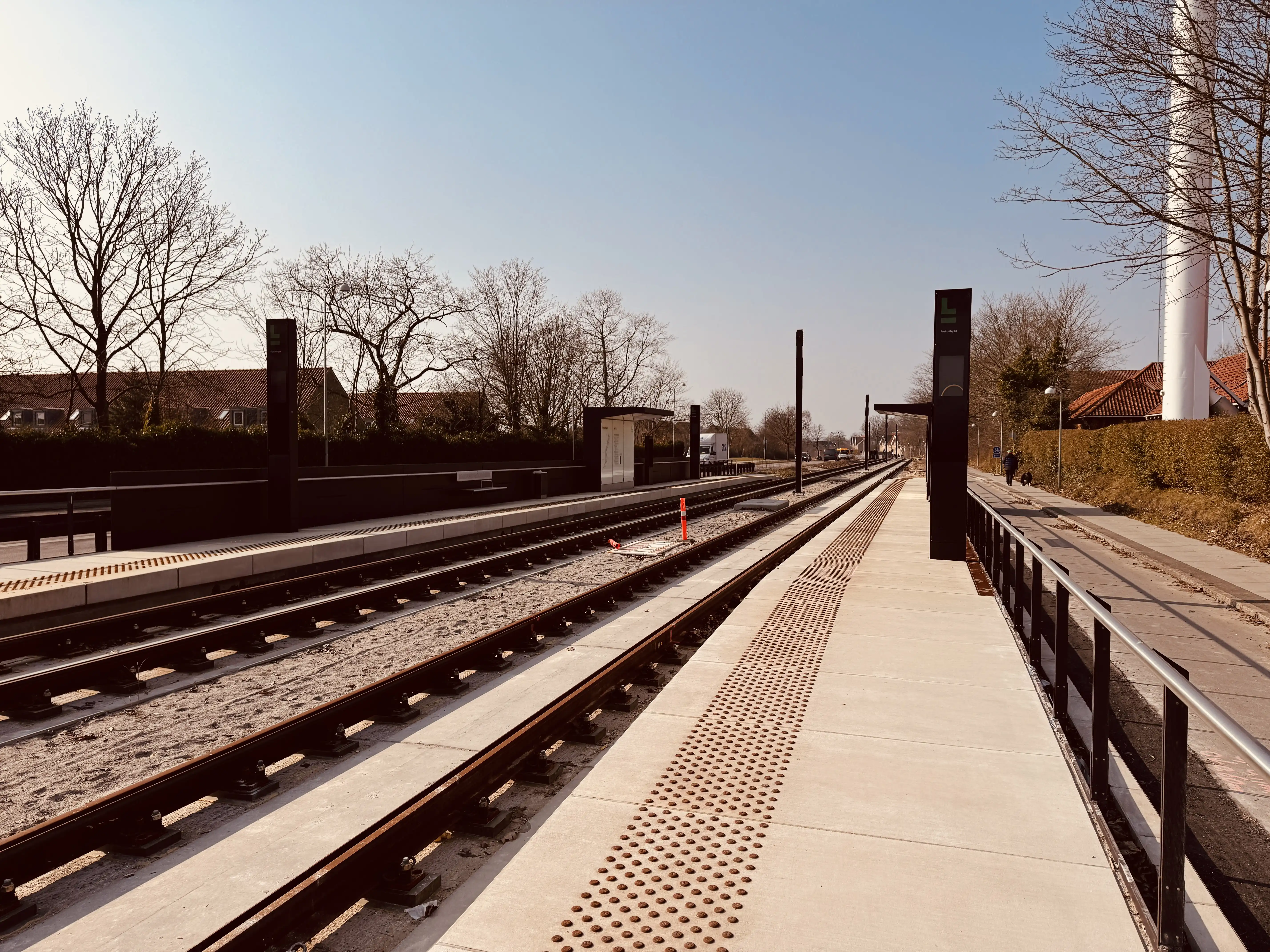 Billede af Fortunbyen Letbanestation.