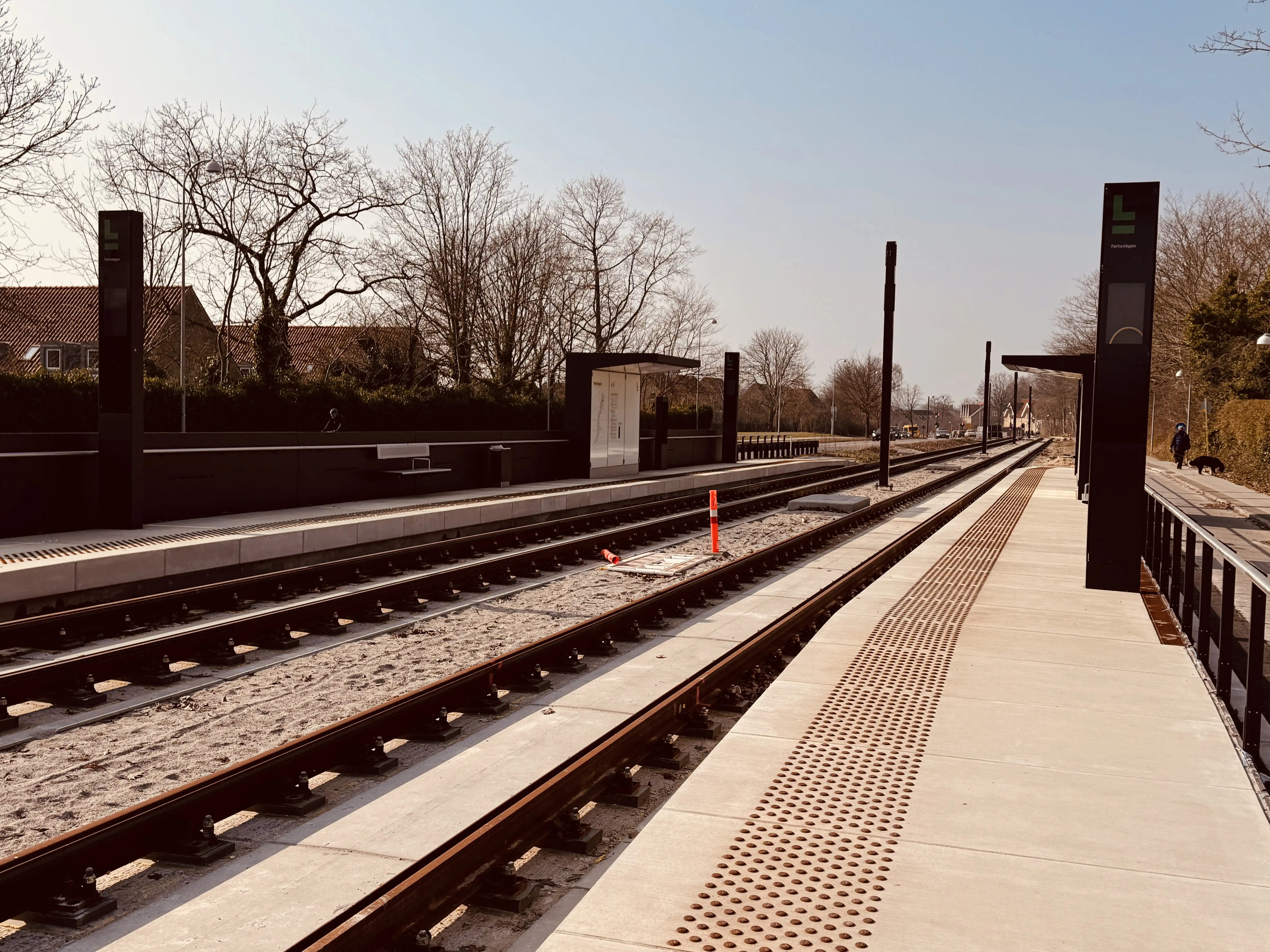 Billede af Fortunbyen Letbanestation.