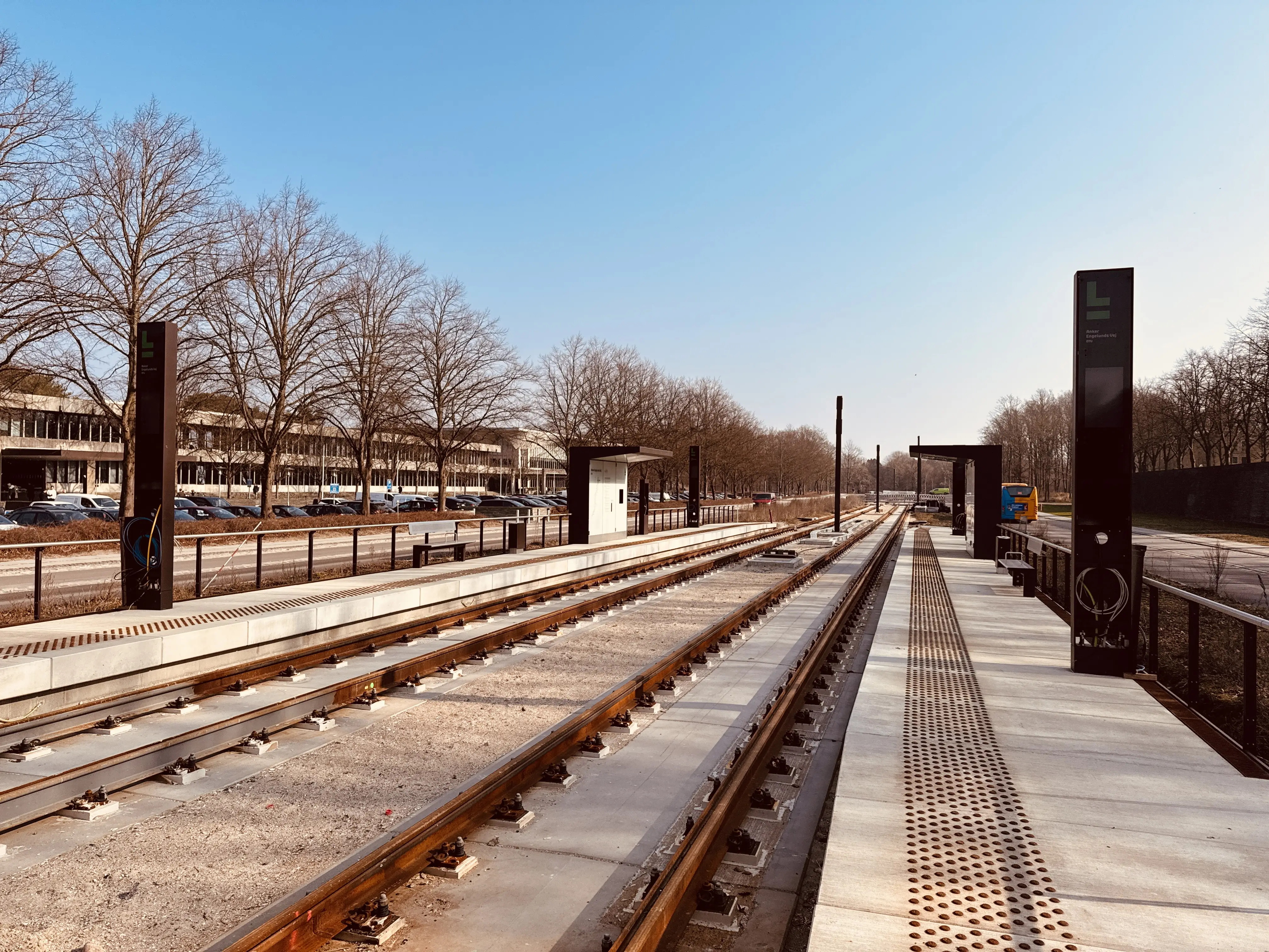 Billede af Anker Engelunds Vej DTU Letbanestation. Billede af Anker Engelunds Vej DTU Letbanestation.