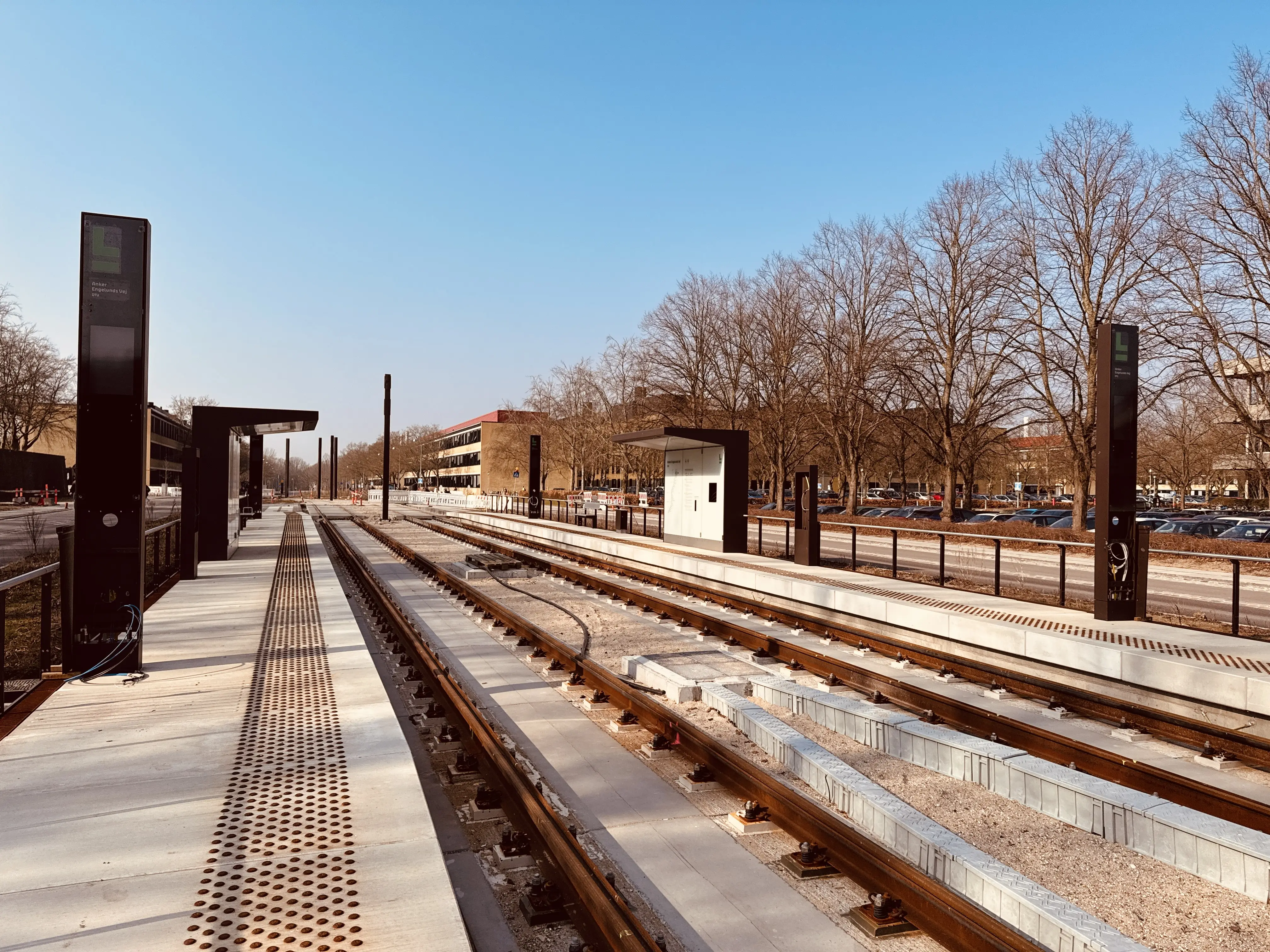 Billede af Anker Engelunds Vej DTU Letbanestation. Billede af Anker Engelunds Vej DTU Letbanestation.
