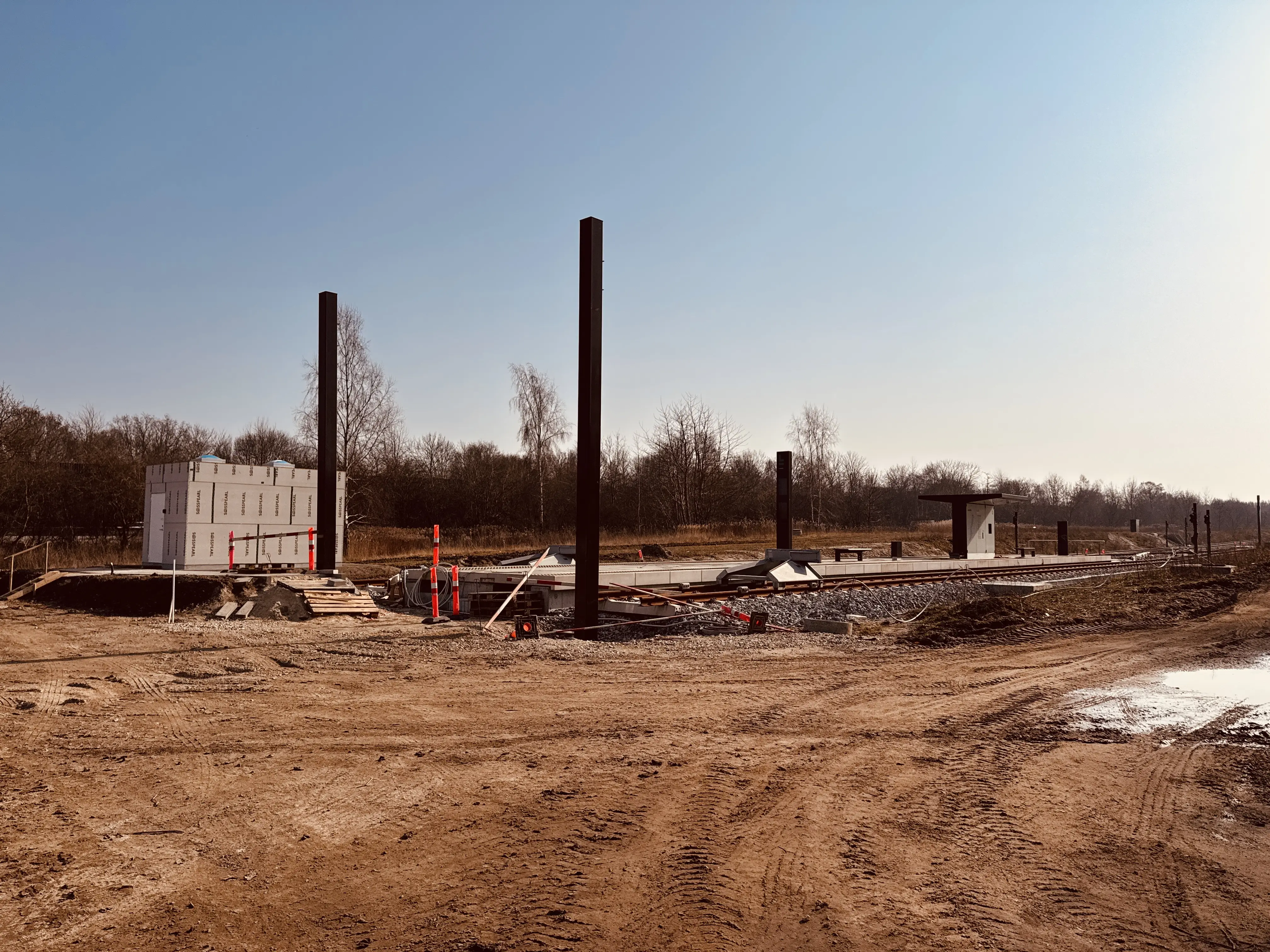 Billede af Lundtofte Letbanestation.